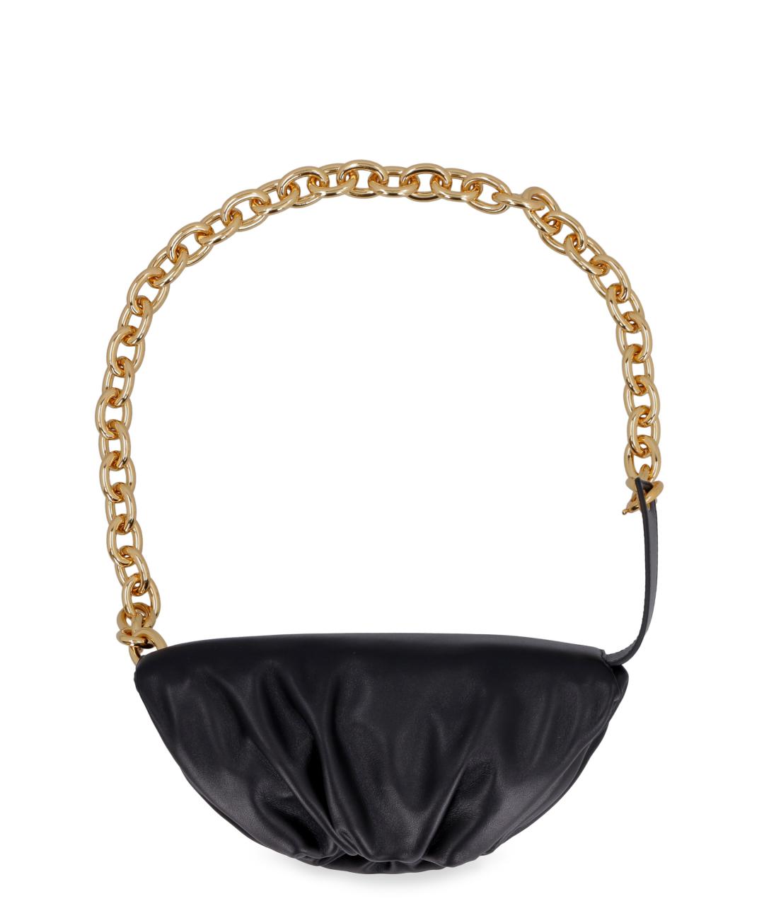 BOTTEGA VENETA Черная кожаная поясная сумка, фото 4