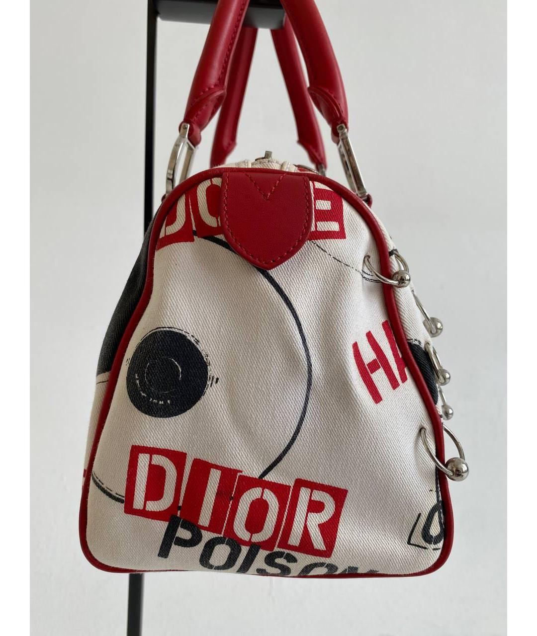 CHRISTIAN DIOR Белая сумка с короткими ручками, фото 4