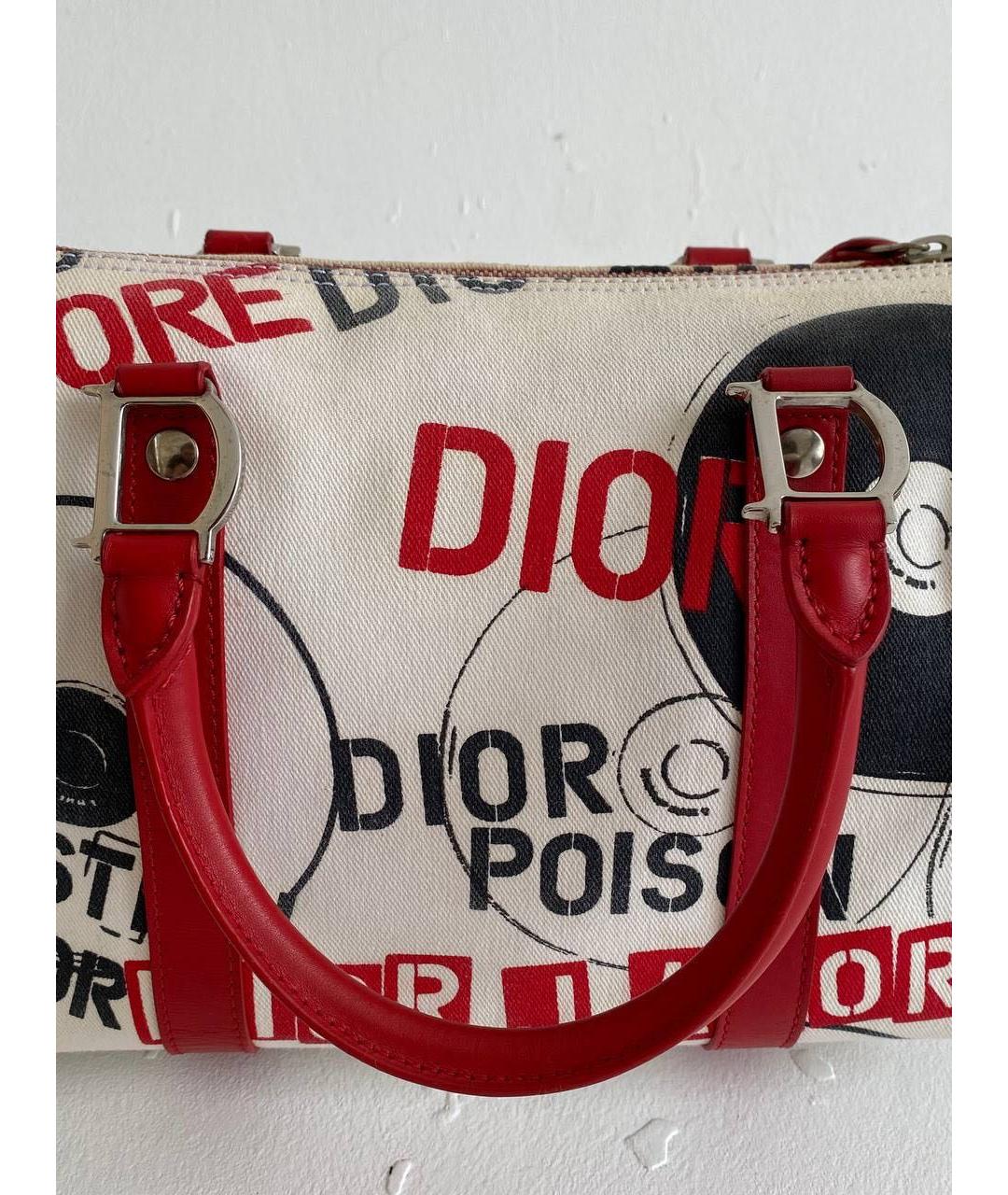 CHRISTIAN DIOR Белая сумка с короткими ручками, фото 8