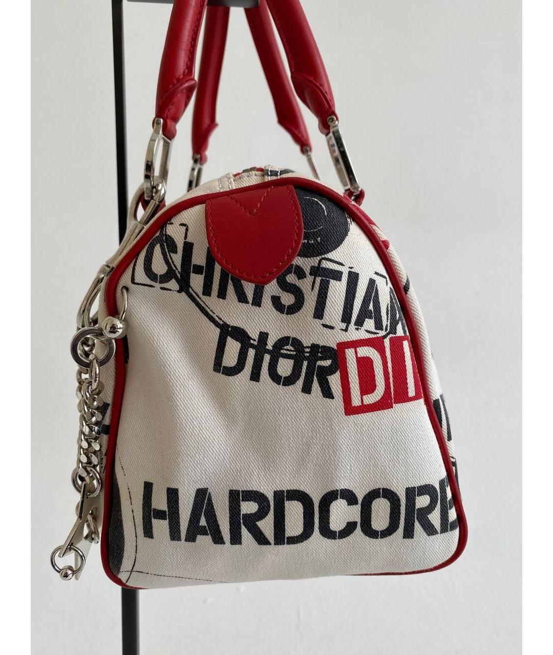CHRISTIAN DIOR Белая сумка с короткими ручками, фото 3