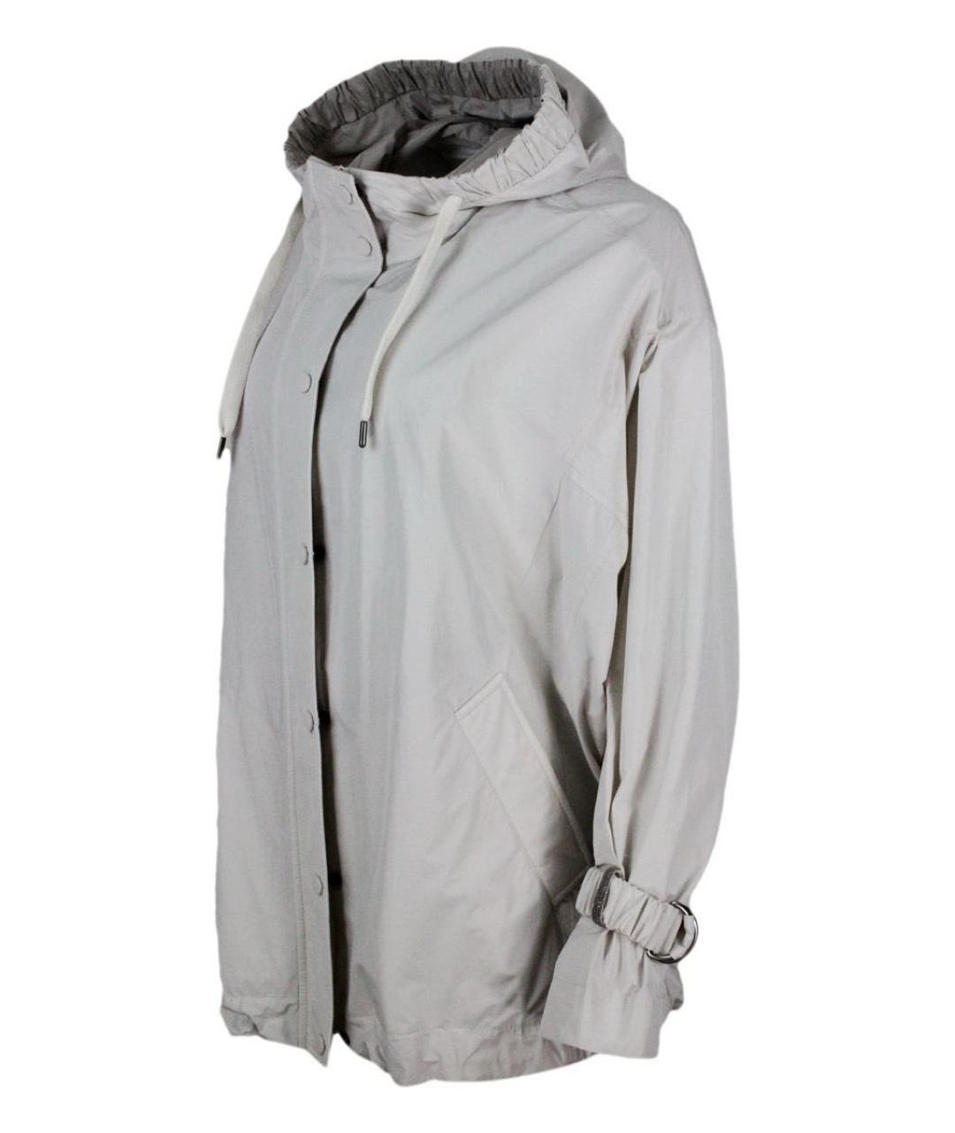 BRUNELLO CUCINELLI Серая полиэстеровая куртка, фото 7