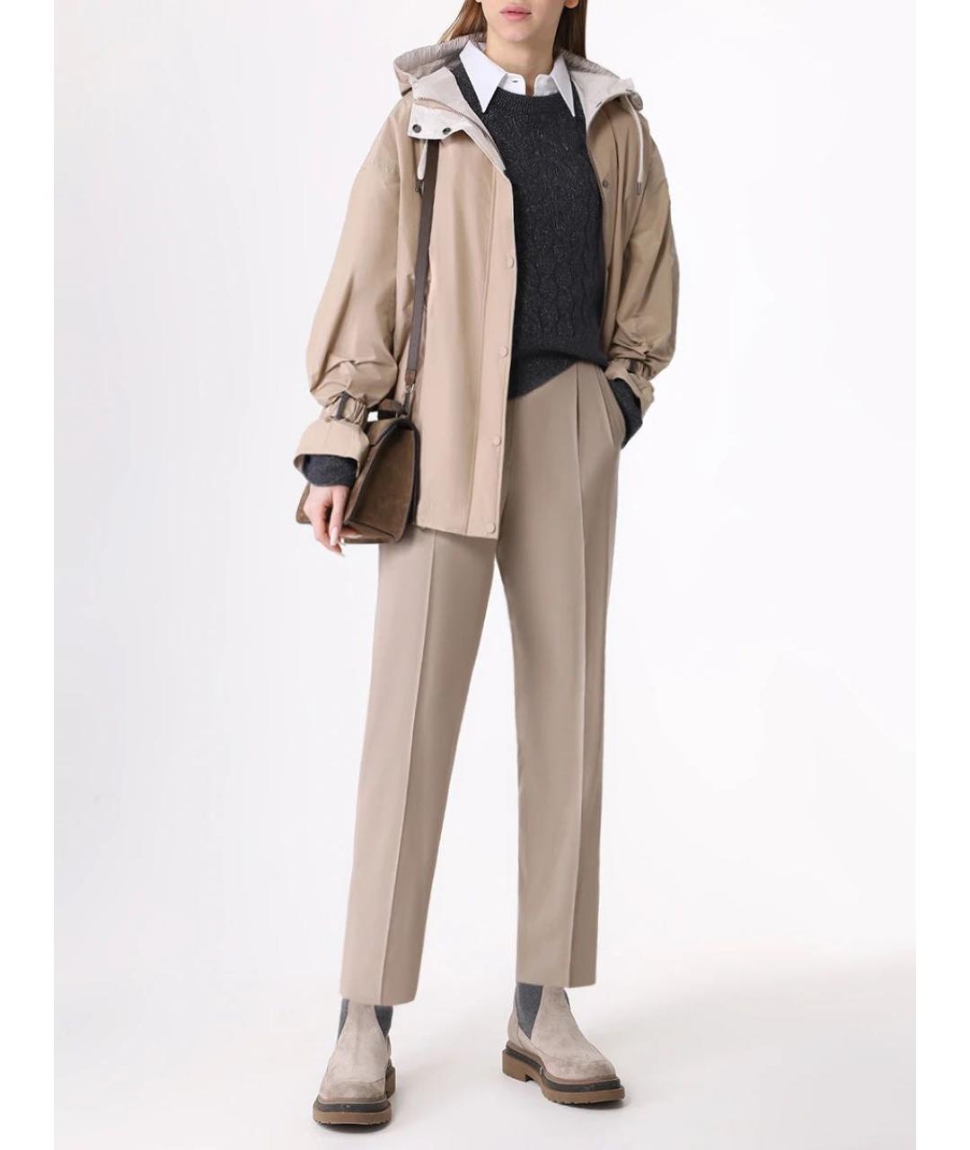 BRUNELLO CUCINELLI Серая полиэстеровая куртка, фото 4