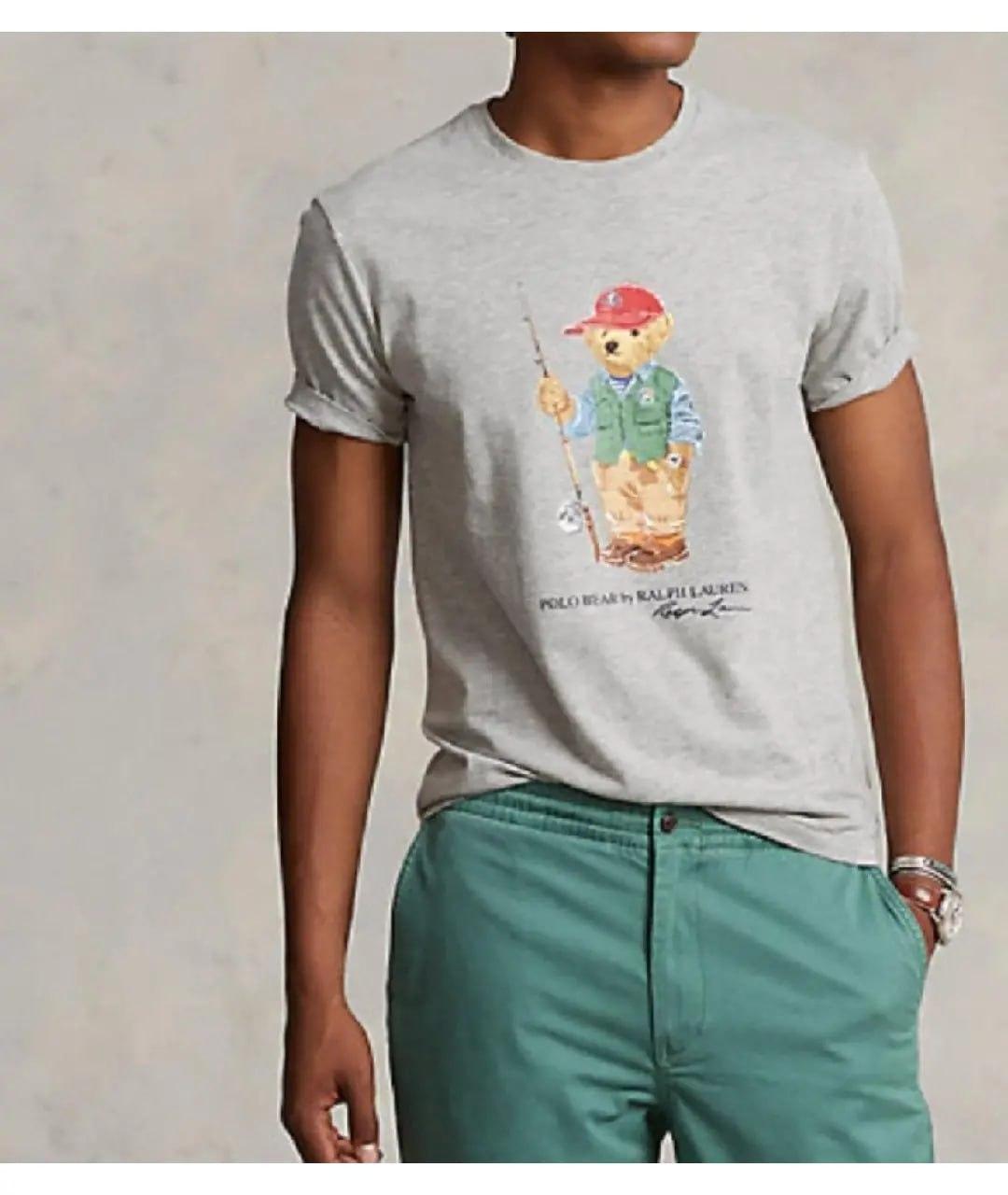 POLO RALPH LAUREN Серая хлопковая футболка, фото 5