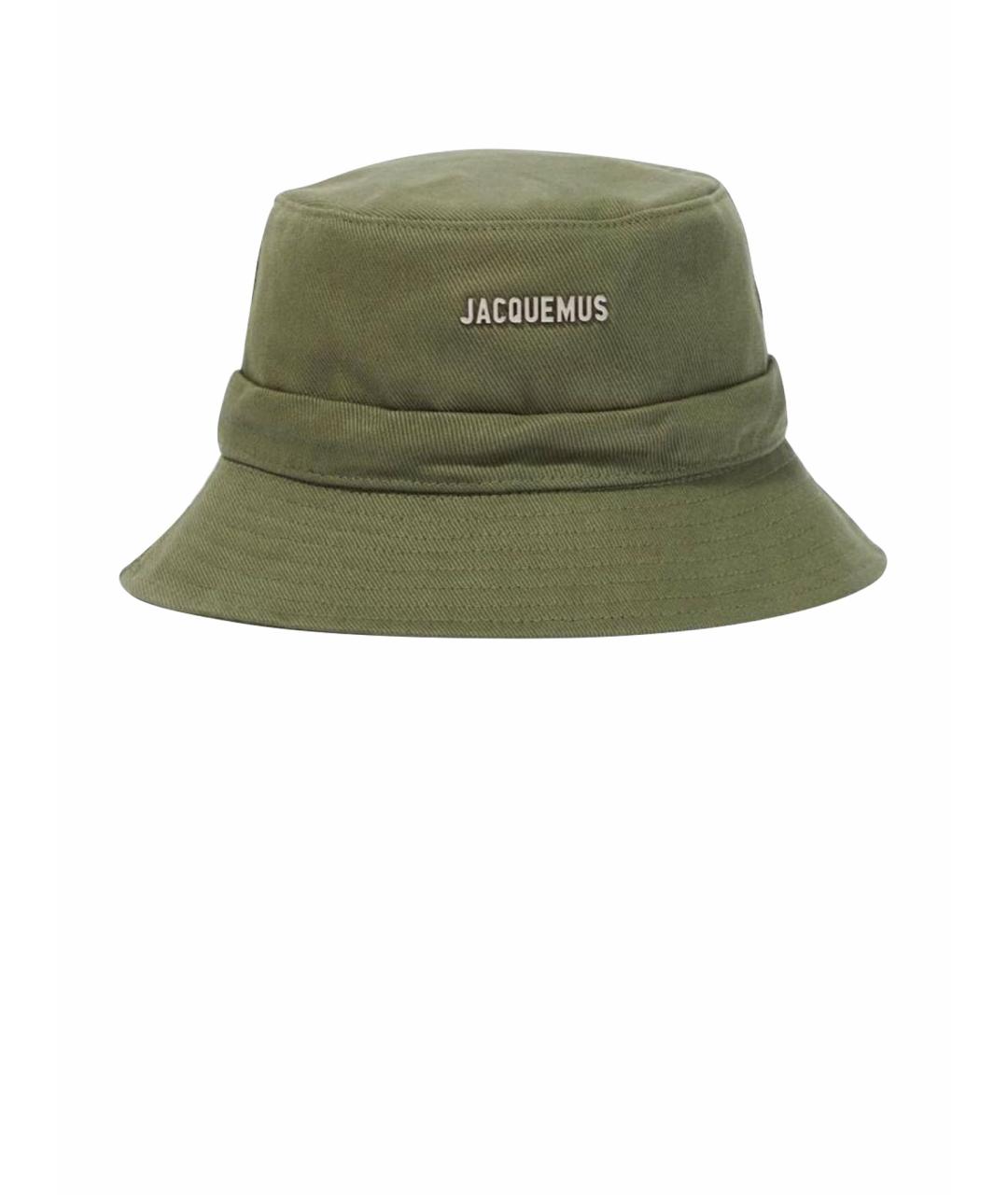 JACQUEMUS Хаки хлопковая панама, фото 1