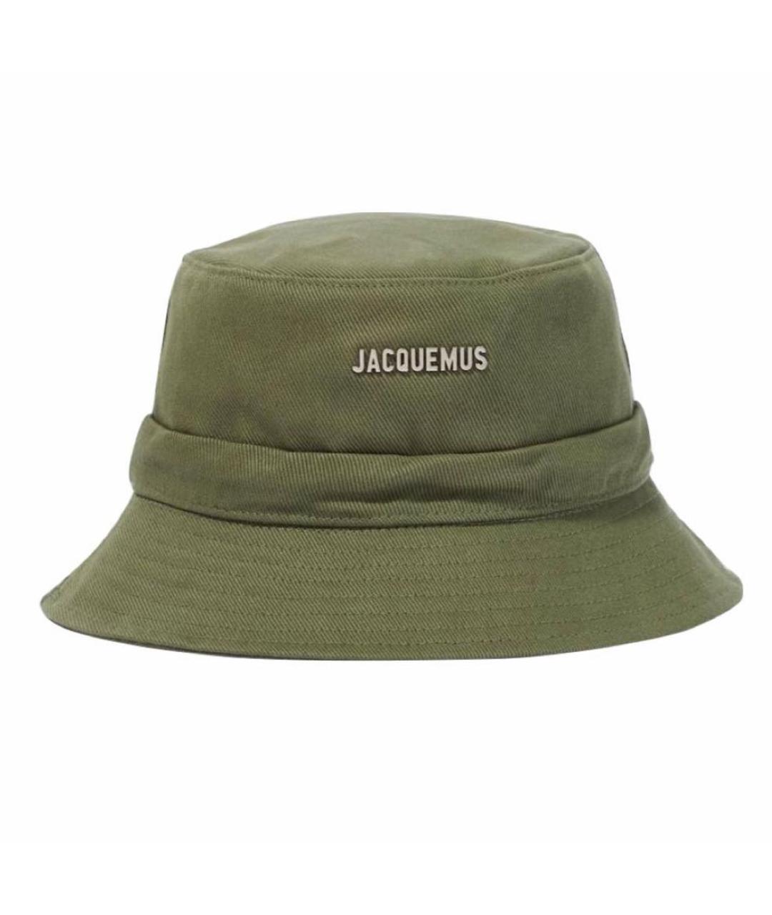 JACQUEMUS Хаки хлопковая панама, фото 3