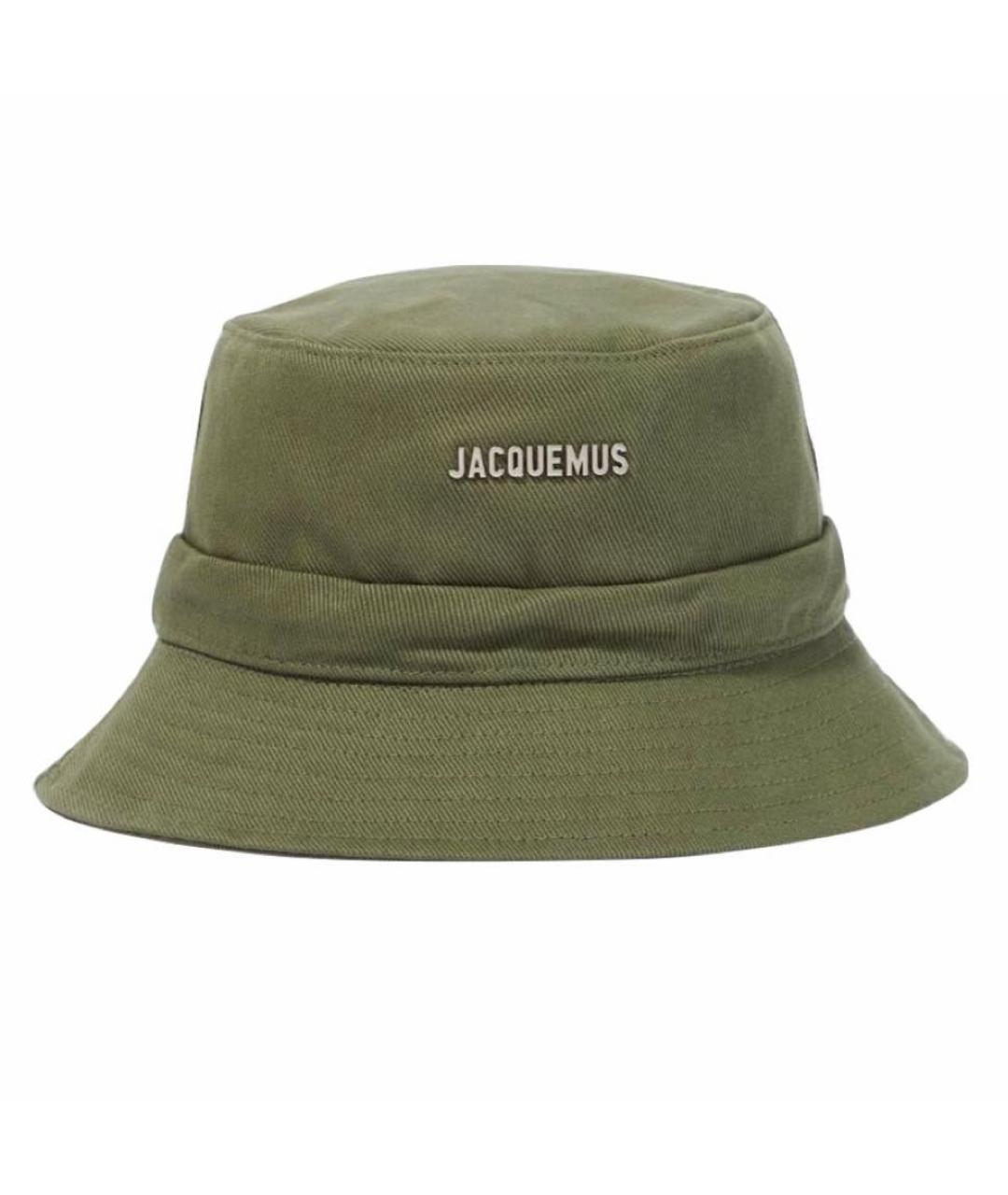 JACQUEMUS Хаки хлопковая панама, фото 7
