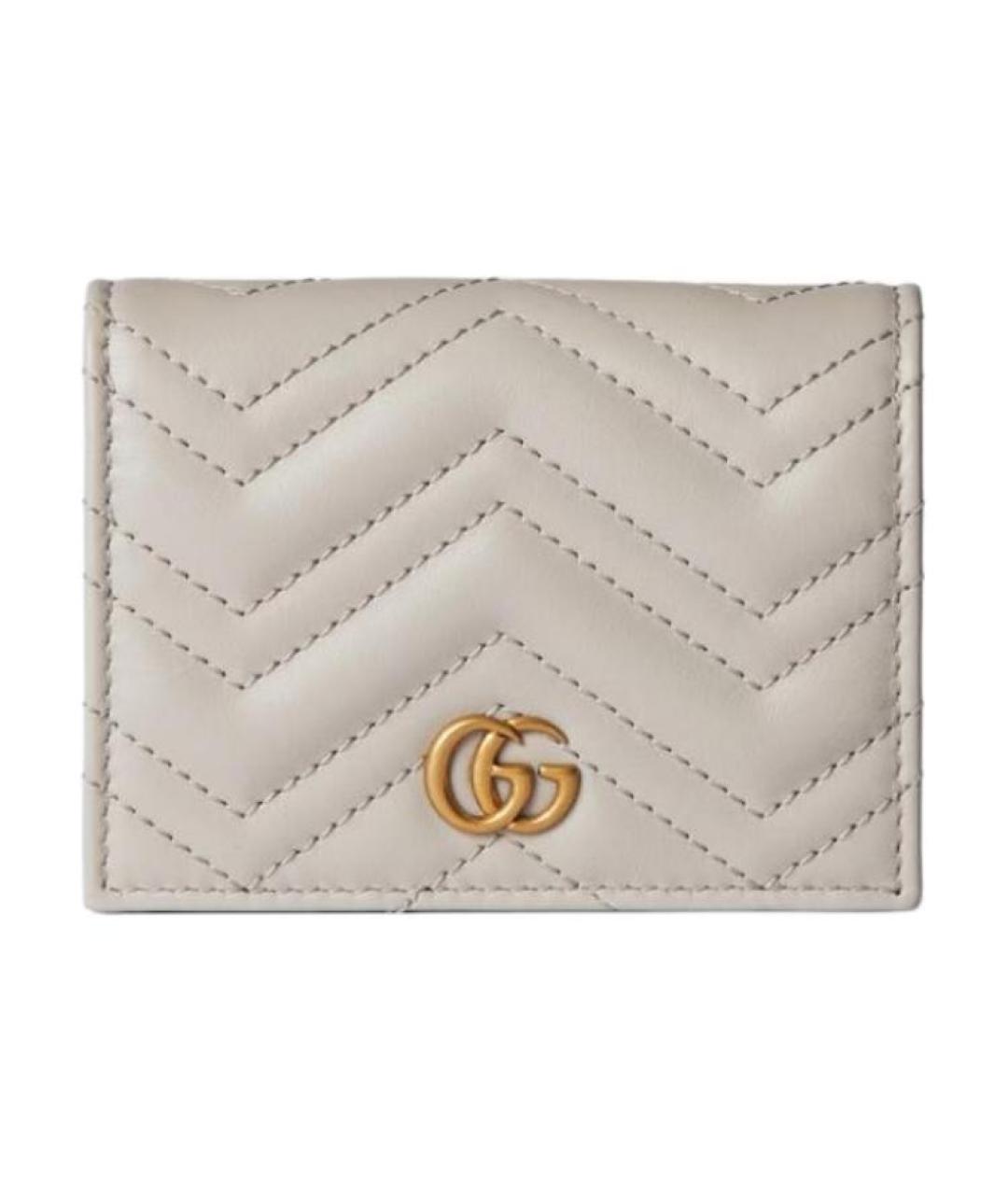 GUCCI Белый кожаный кошелек, фото 1