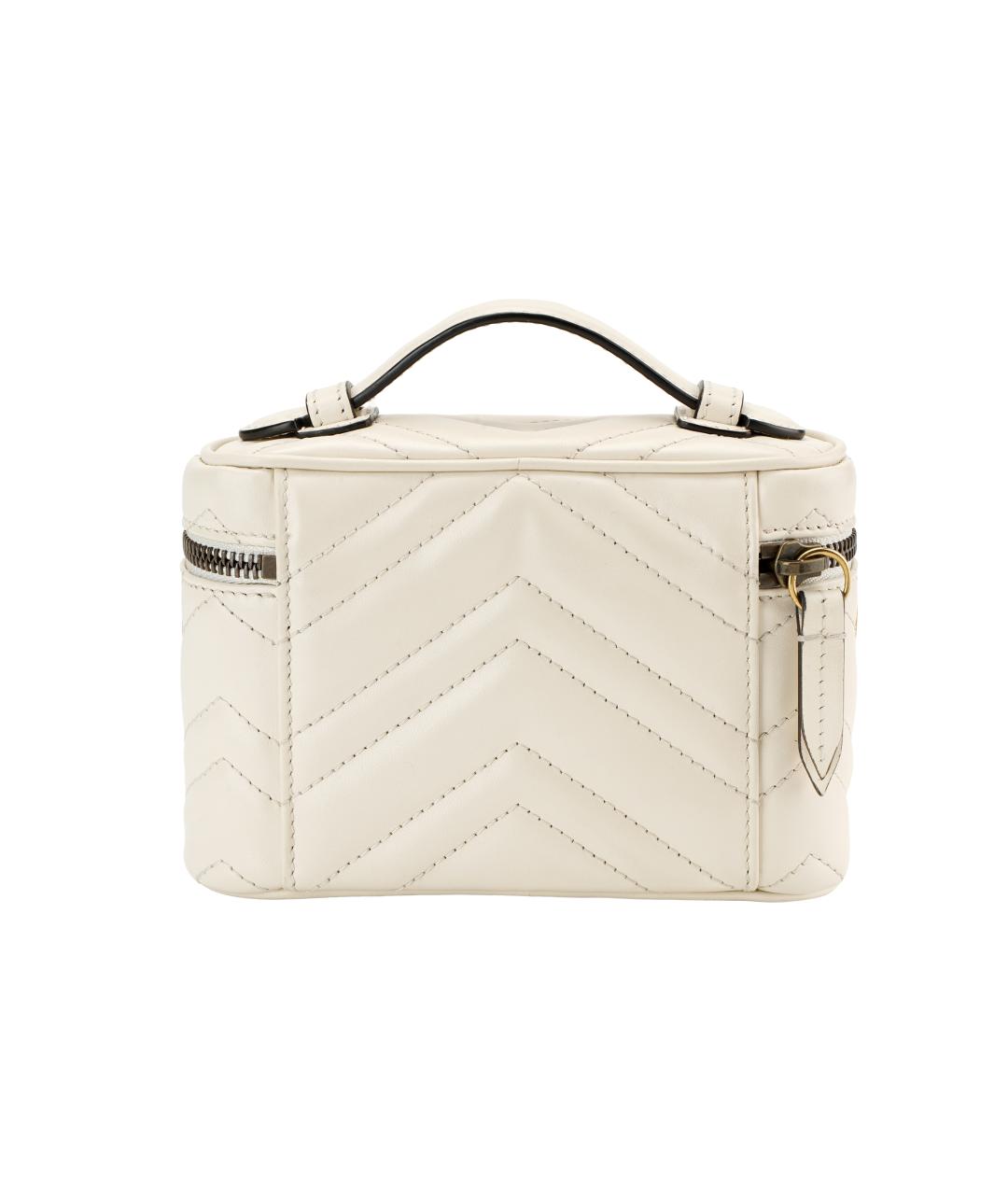 GUCCI Белая кожаная сумка через плечо, фото 3