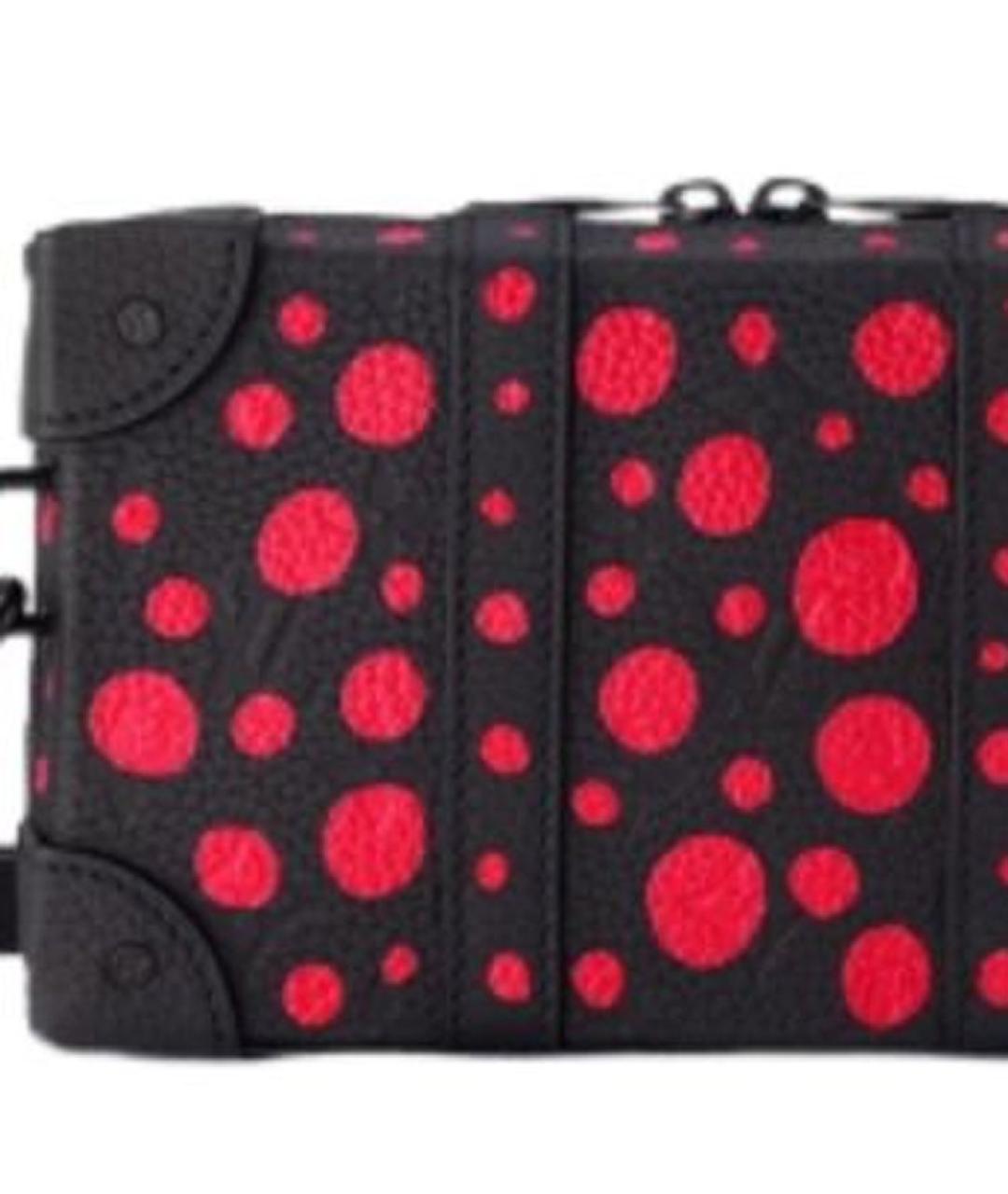 LOUIS VUITTON Черная кожаная сумка на плечо, фото 5