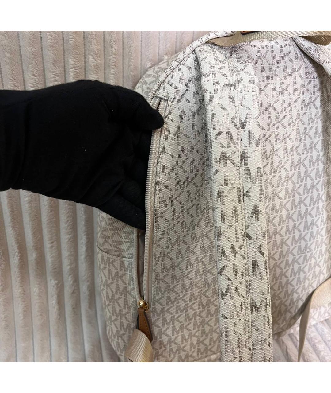 MICHAEL MICHAEL KORS Белый рюкзак из искусственной кожи, фото 3