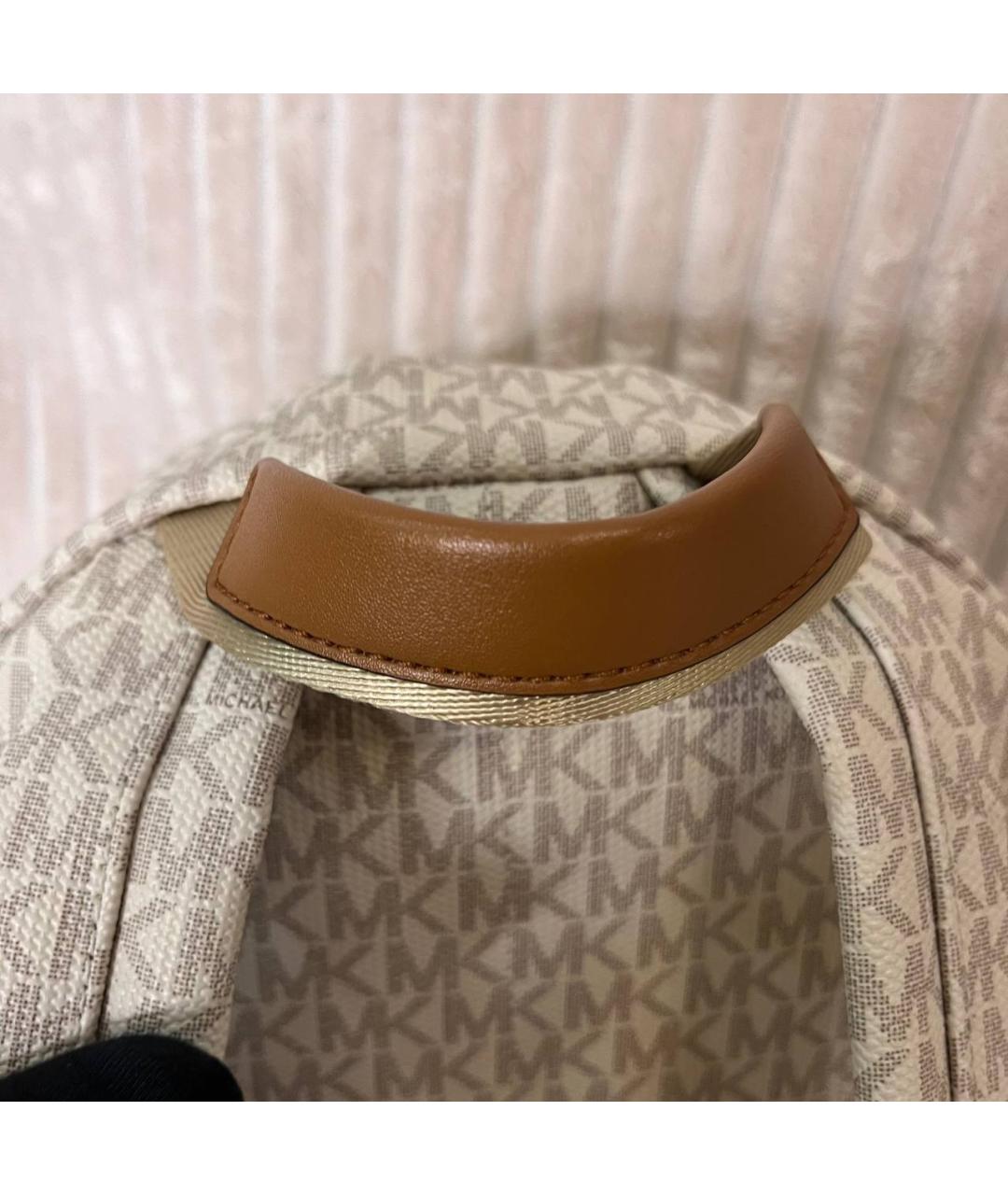 MICHAEL MICHAEL KORS Белый рюкзак из искусственной кожи, фото 5