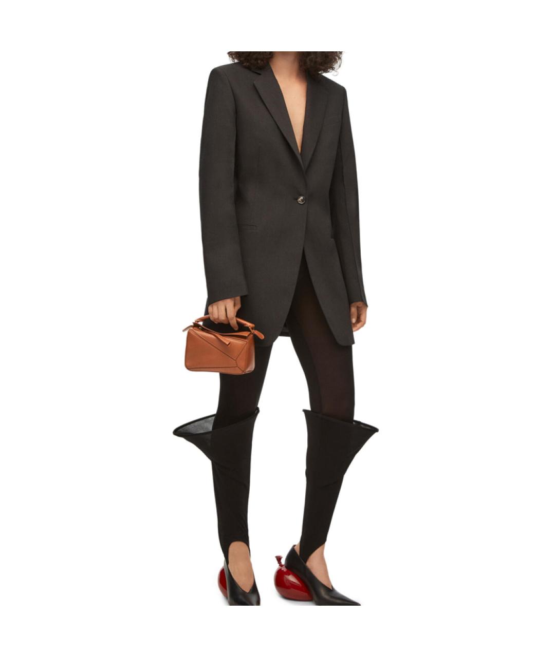 LOEWE Коричневая кожаная сумка через плечо, фото 6