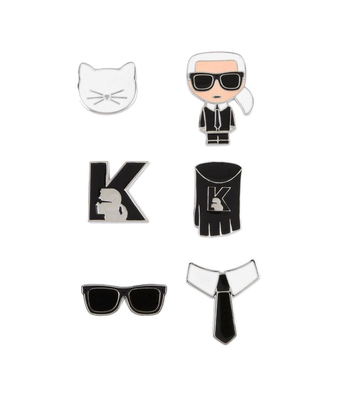 KARL LAGERFELD Серебряная металлическая булавка / брошь, фото 1
