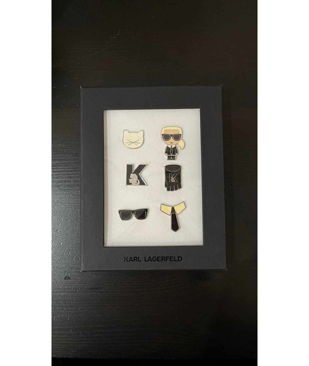 KARL LAGERFELD Серебряная металлическая булавка / брошь, фото 2