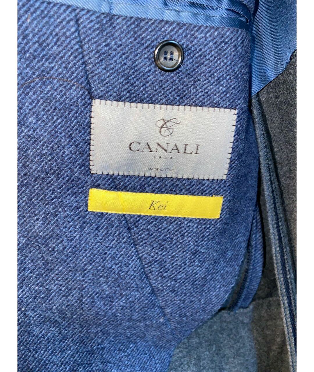 CANALI Синее кашемировое пальто, фото 6