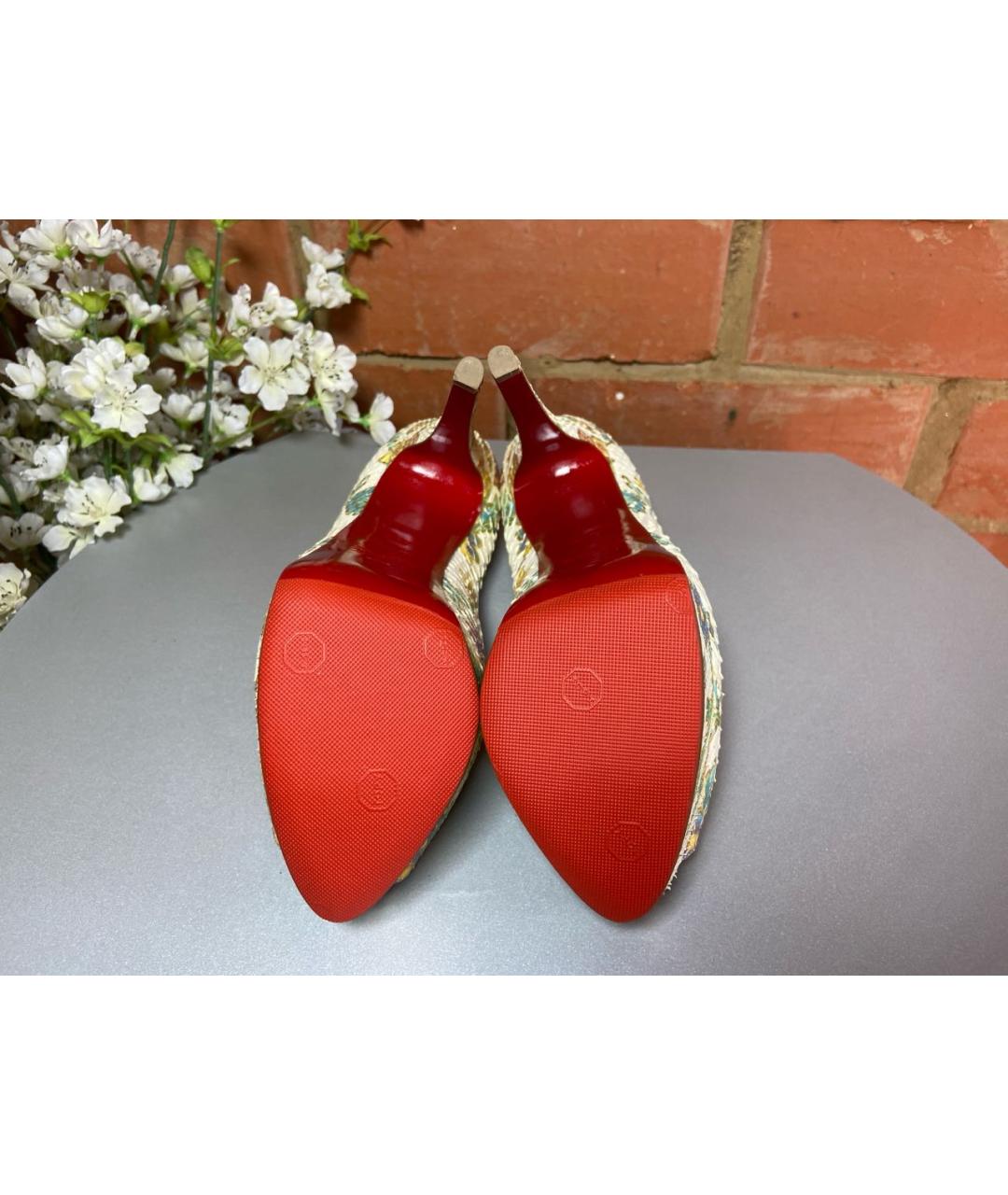 CHRISTIAN LOUBOUTIN Мульти туфли из экзотической кожи, фото 7