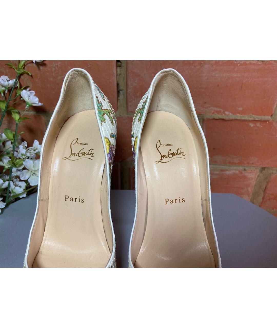 CHRISTIAN LOUBOUTIN Мульти туфли из экзотической кожи, фото 3