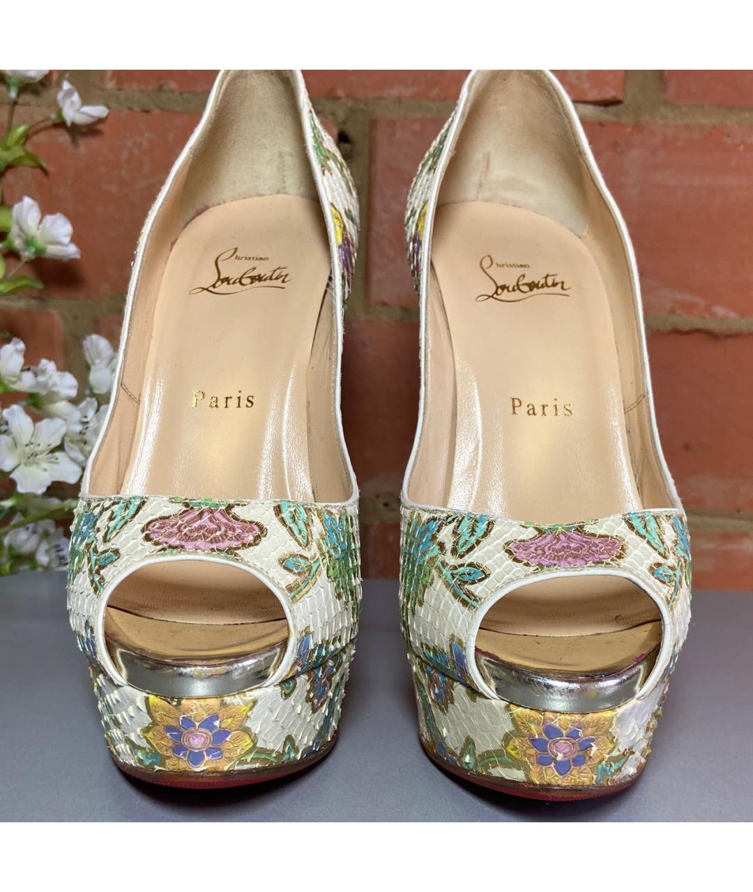 CHRISTIAN LOUBOUTIN Мульти туфли из экзотической кожи, фото 2