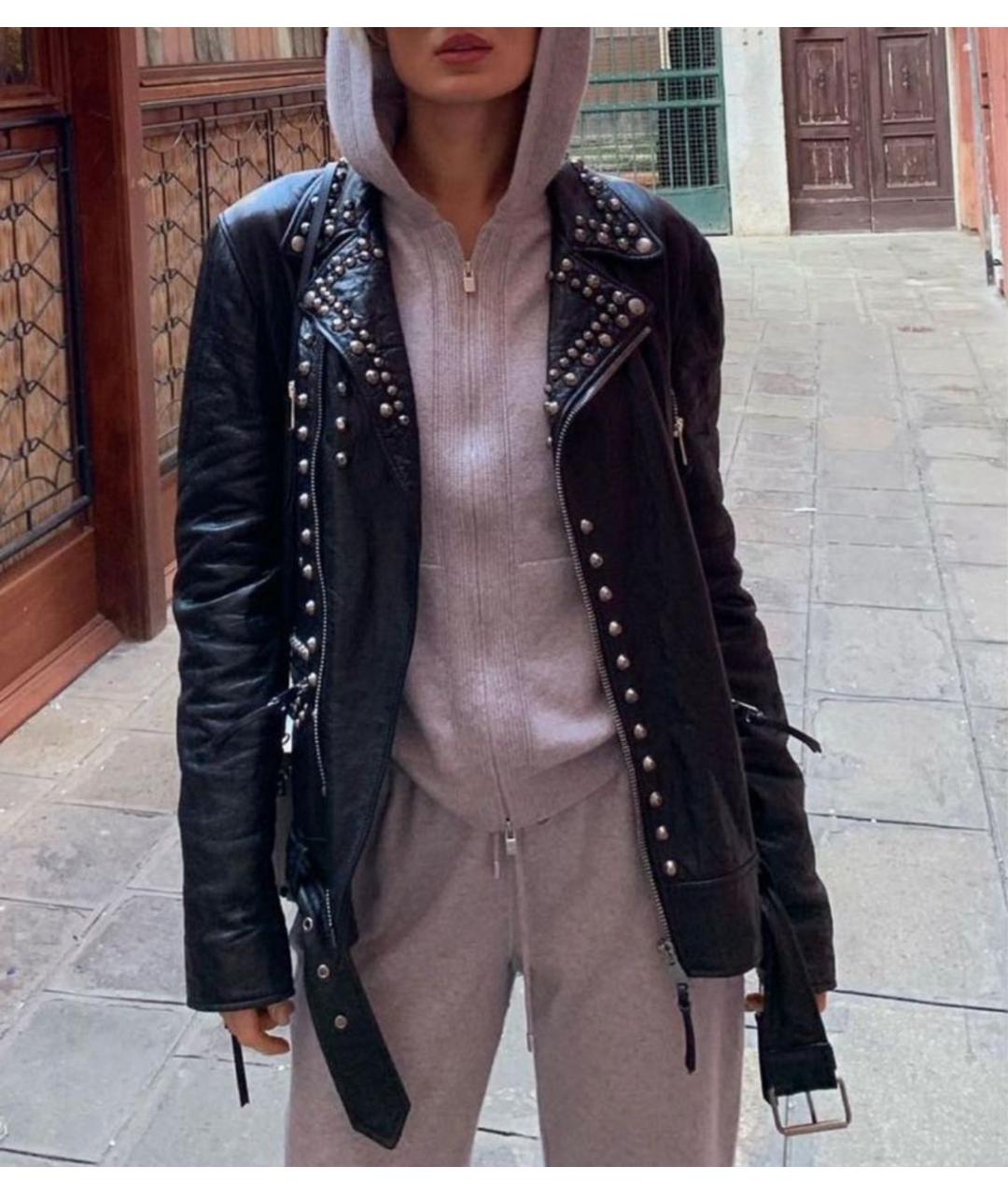 GUCCI Черная кожаная куртка, фото 7