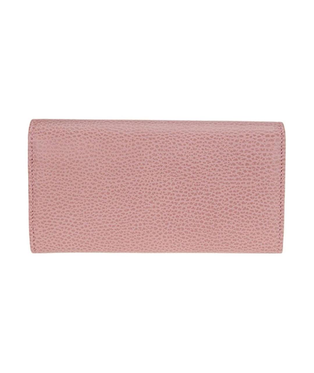 GUCCI Розовый кожаный кошелек, фото 2