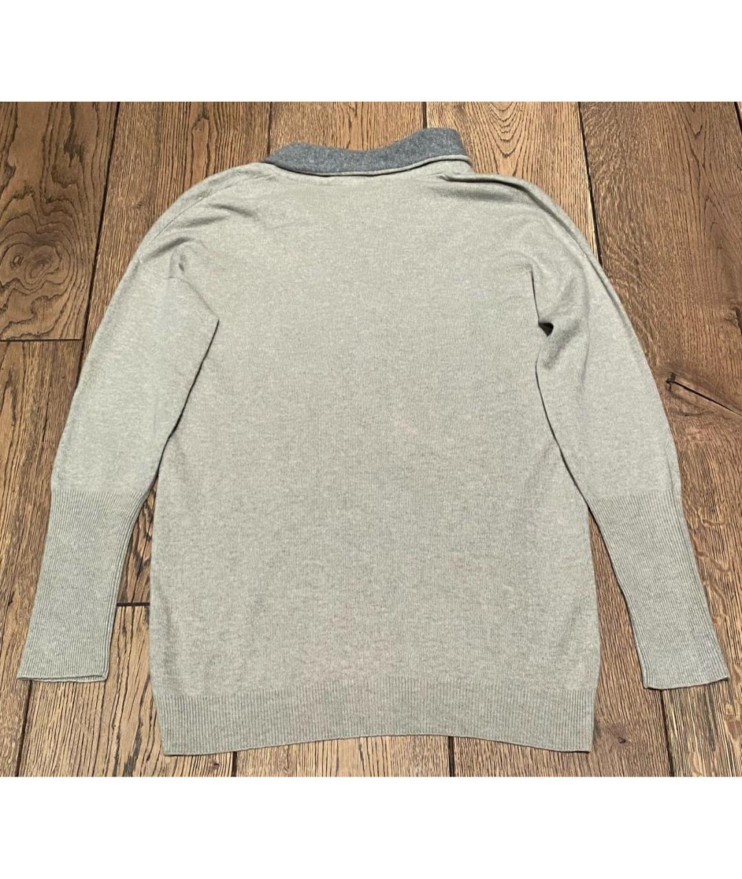 BRUNELLO CUCINELLI Серый кашемировый джемпер / свитер, фото 2