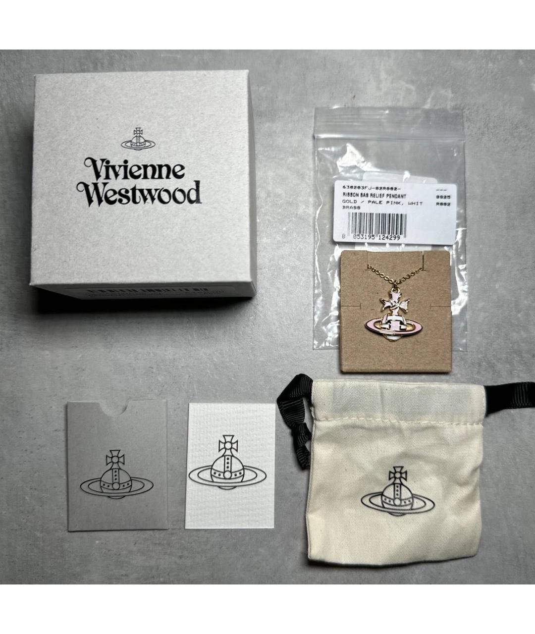 VIVIENNE WESTWOOD Золотая латунная подвеска, фото 4