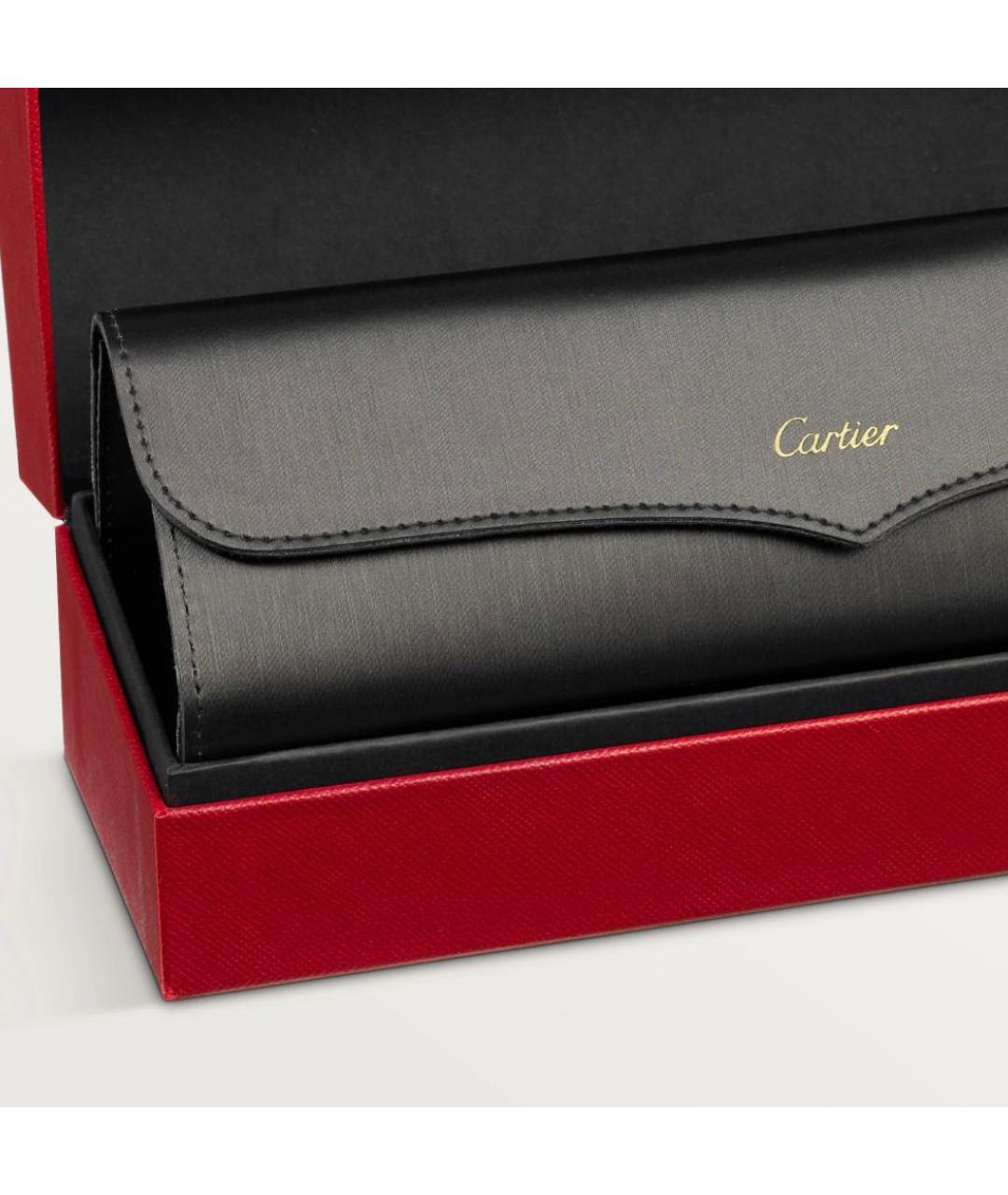 CARTIER Серые металлические солнцезащитные очки, фото 4