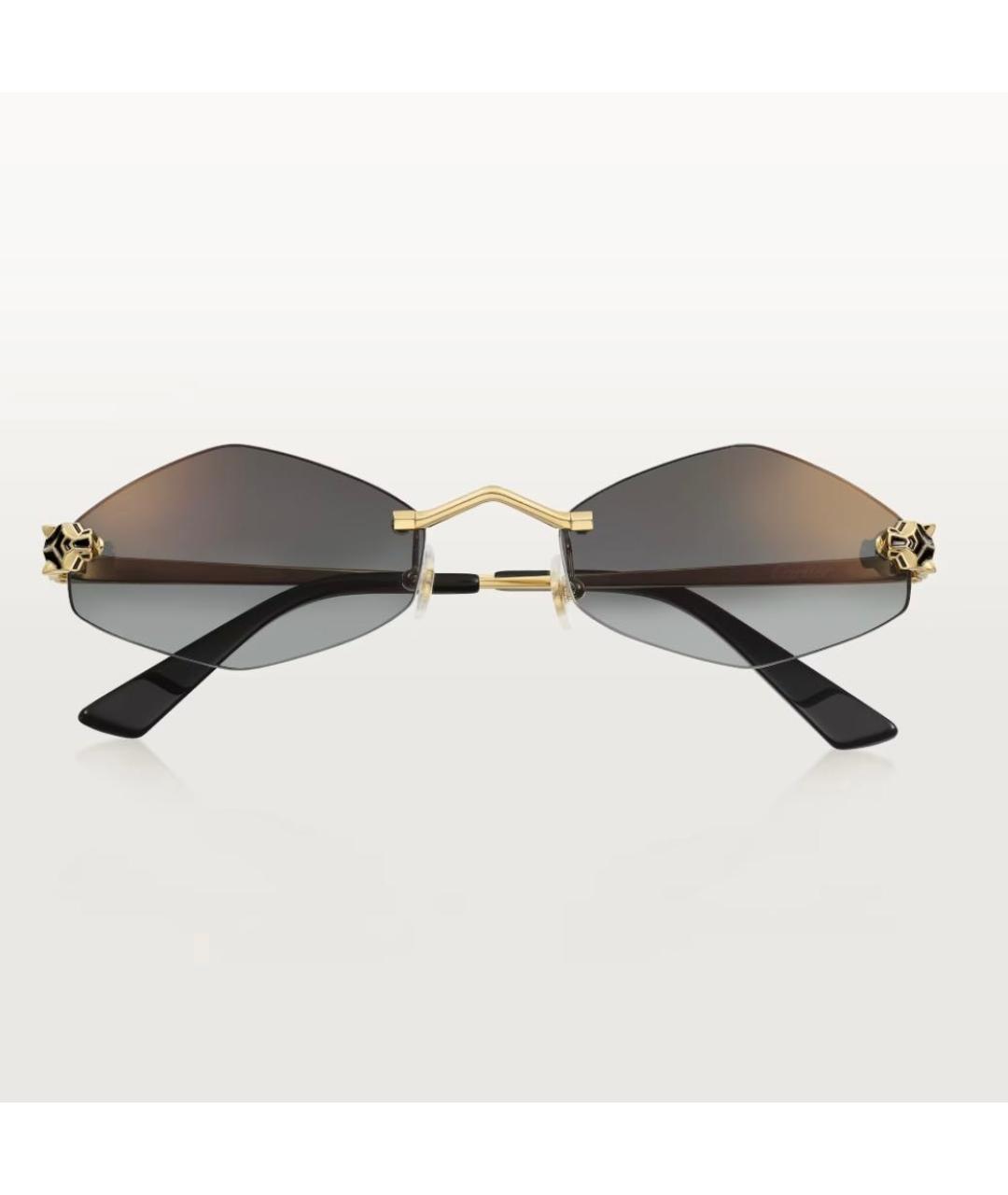 CARTIER Серые металлические солнцезащитные очки, фото 6