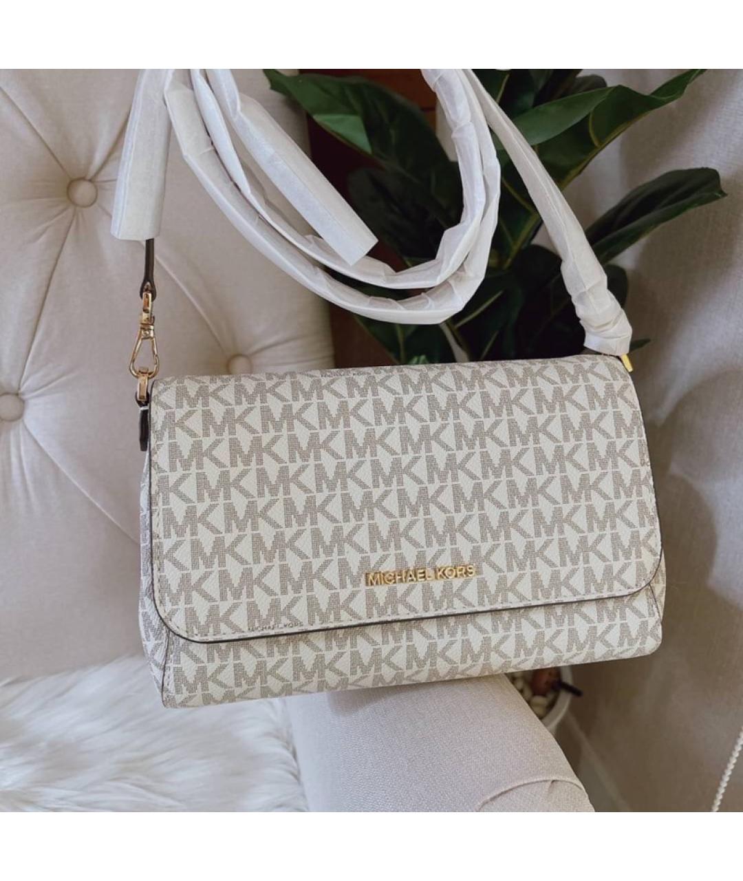 MICHAEL KORS Бежевая сумка через плечо, фото 6