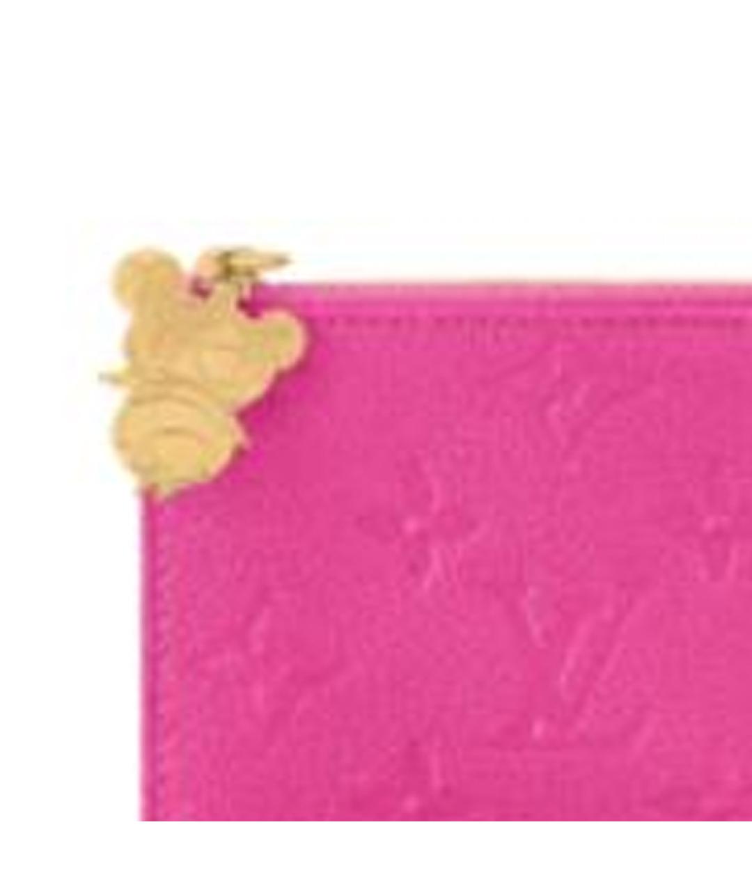 LOUIS VUITTON Розовый кошелек, фото 3