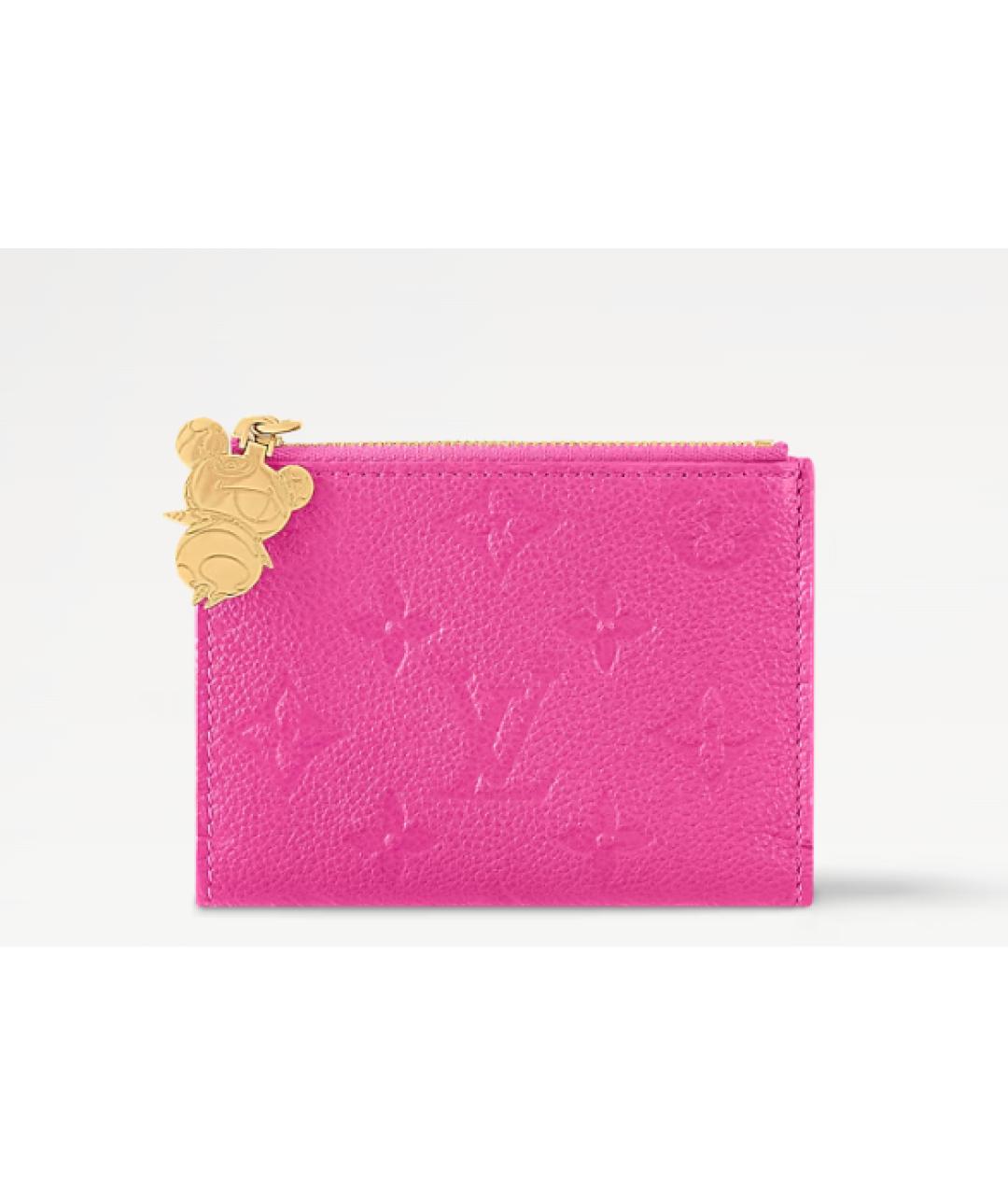 LOUIS VUITTON Розовый кошелек, фото 4