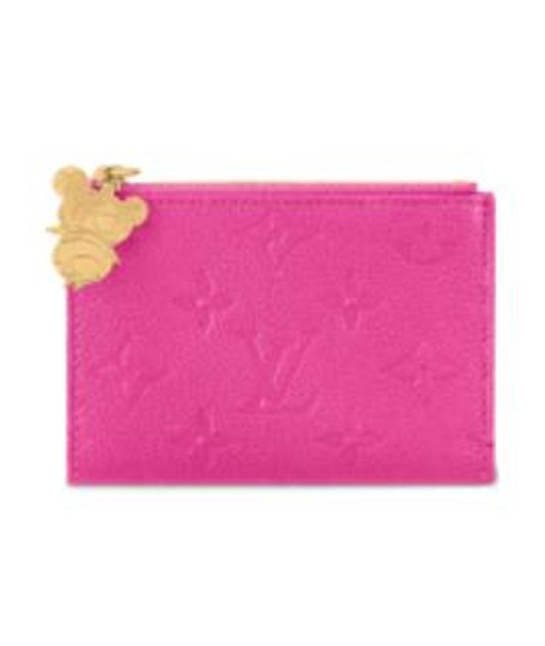 LOUIS VUITTON Розовый кошелек, фото 2