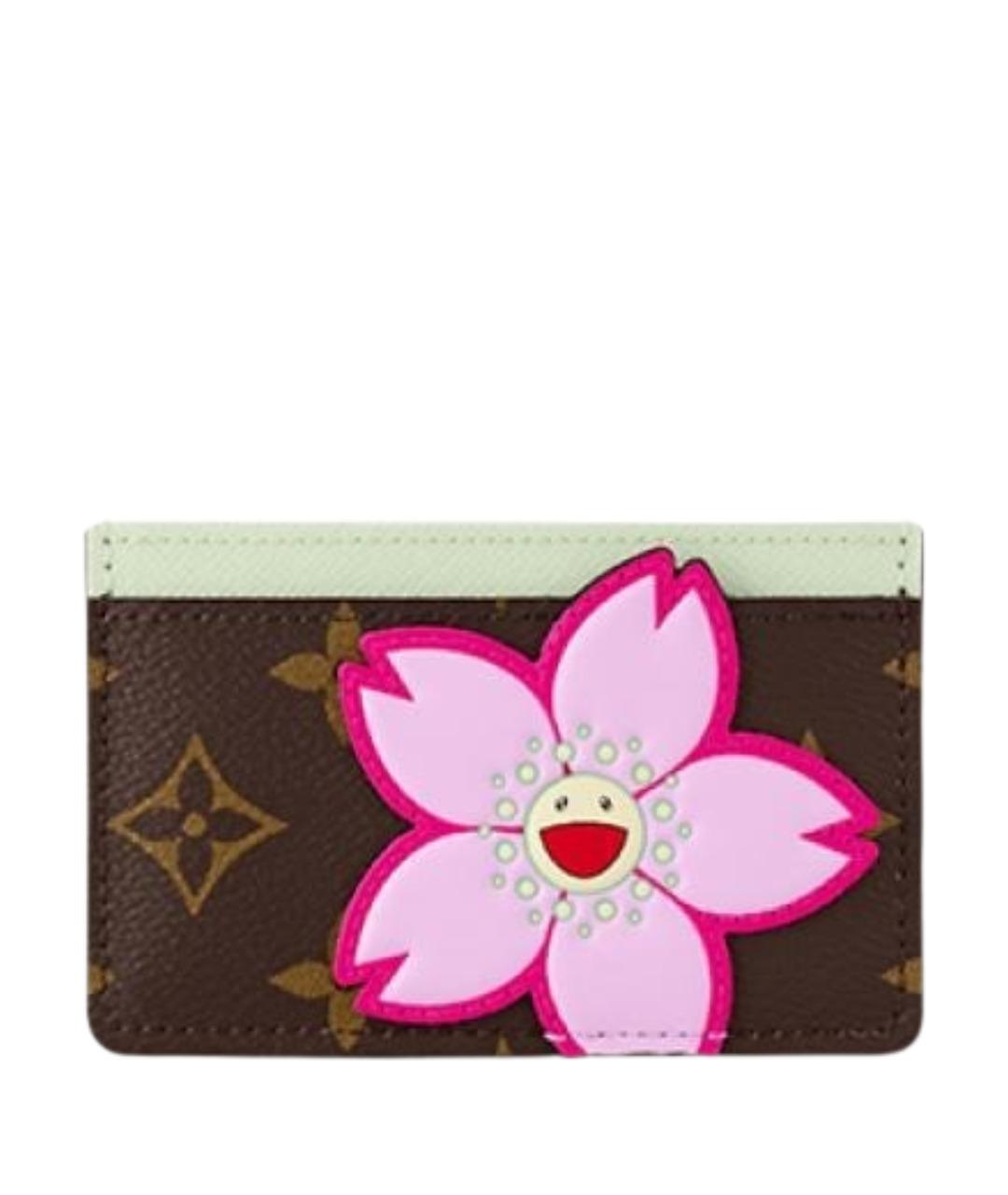 LOUIS VUITTON Коричневый кардхолдер, фото 1