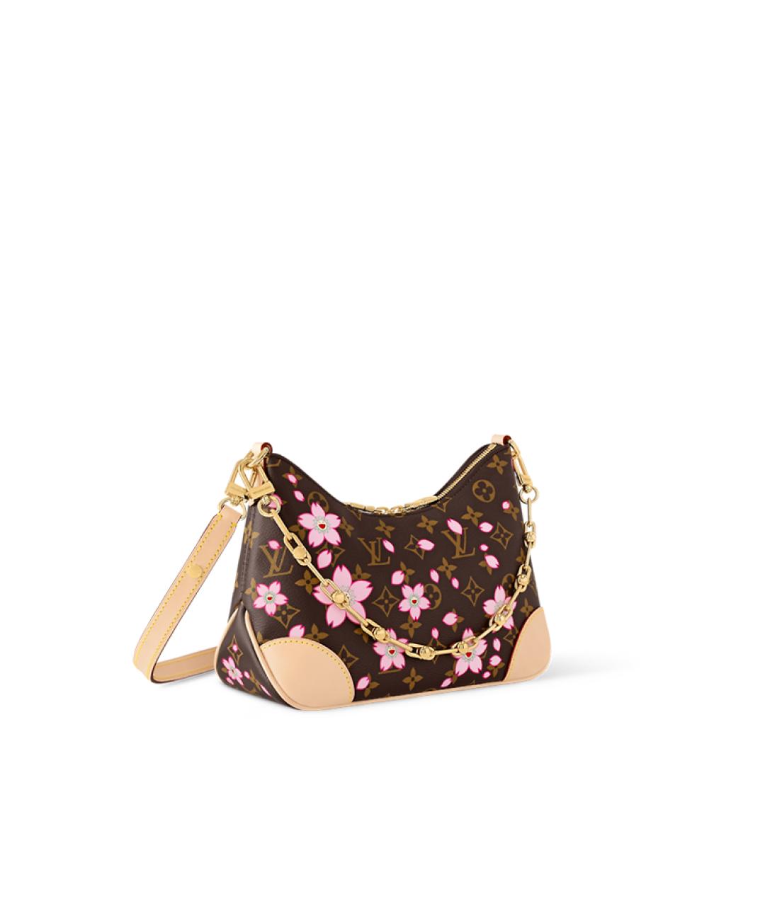 LOUIS VUITTON Коричневая кожаная сумка через плечо, фото 2