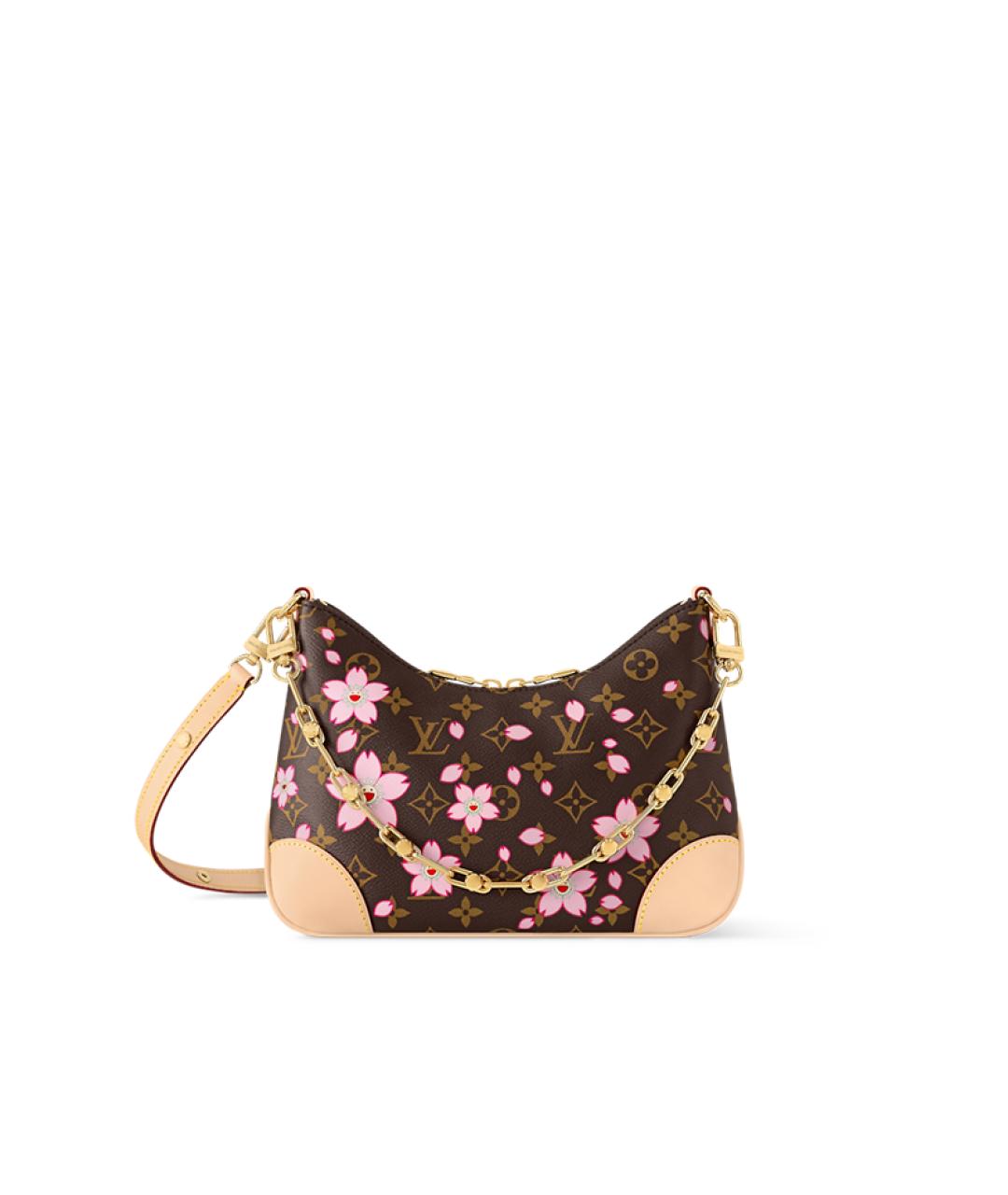 LOUIS VUITTON Коричневая кожаная сумка через плечо, фото 1