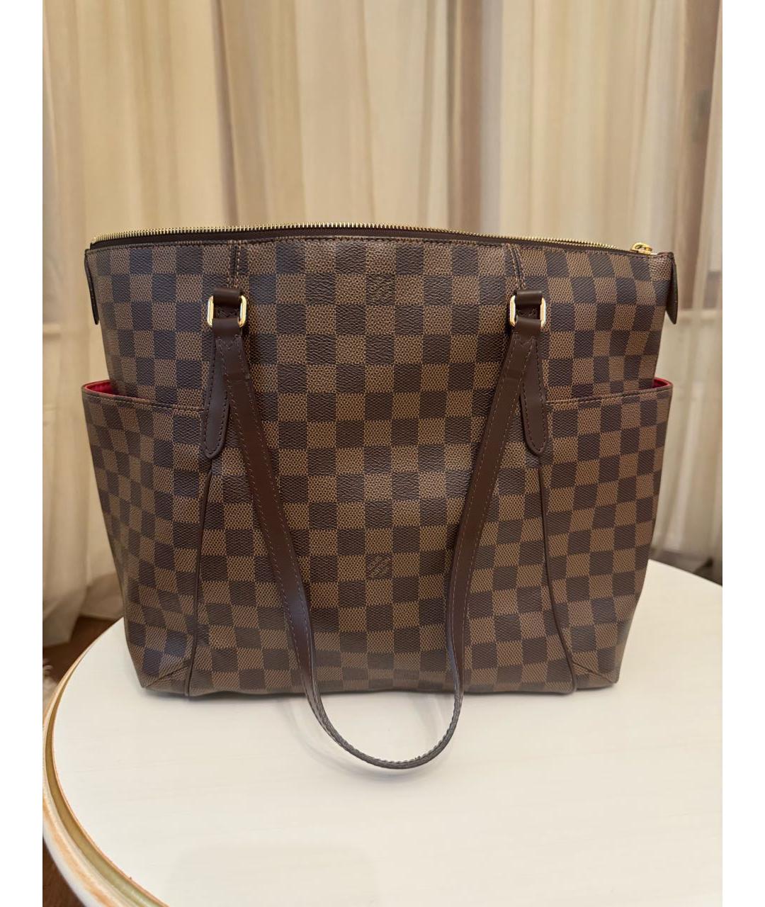 LOUIS VUITTON Коричневая сумка тоут, фото 9