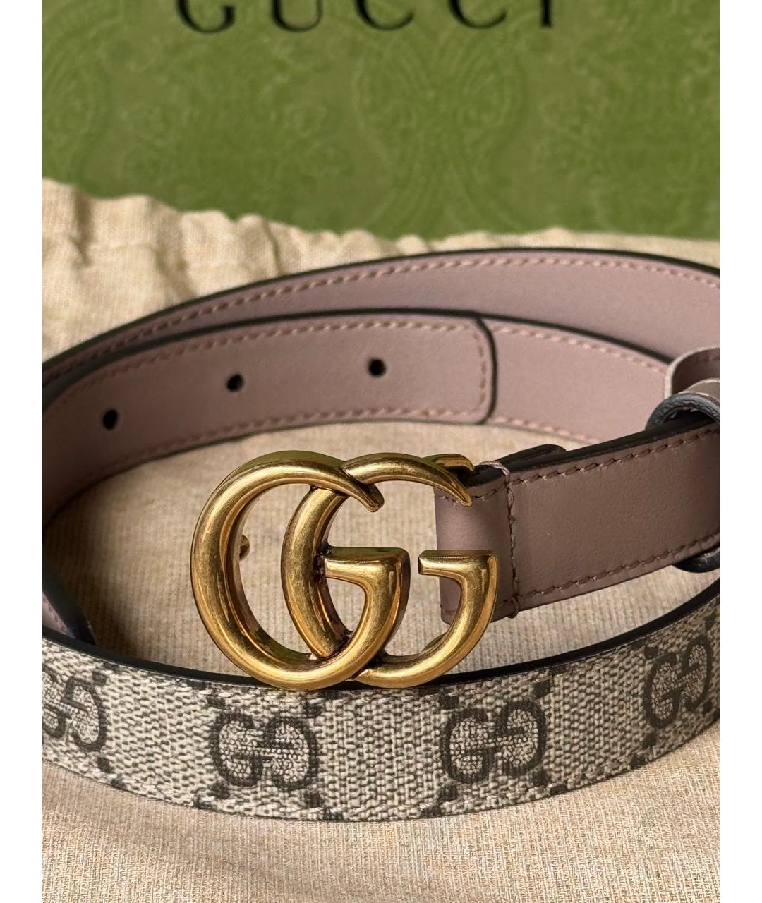 GUCCI Розовый кожаный ремень, фото 7