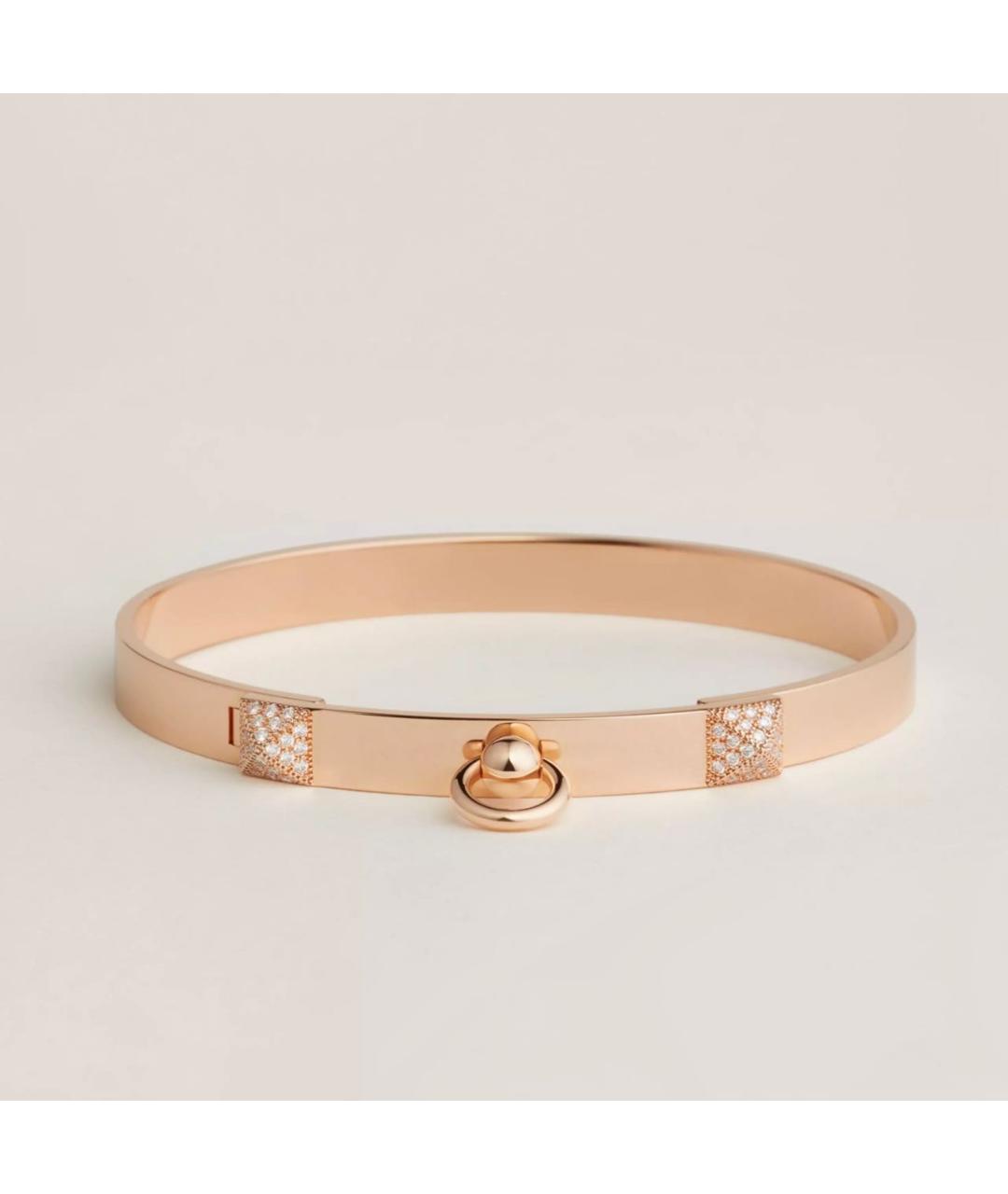 HERMES Золотой браслет из розового золота, фото 2