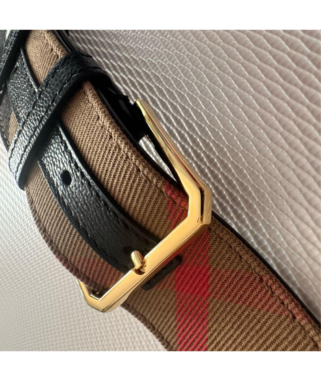 BURBERRY Черная кожаная сумка через плечо, фото 6