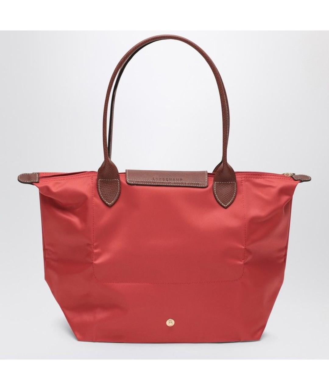 LONGCHAMP Красная синтетическая сумка тоут, фото 2