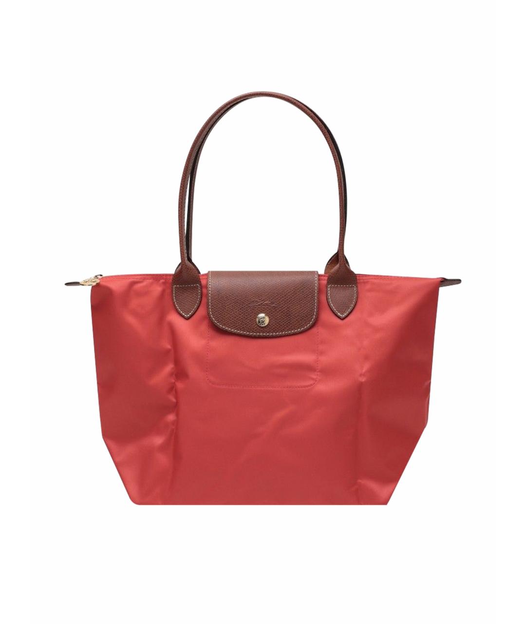 LONGCHAMP Красная синтетическая сумка тоут, фото 1