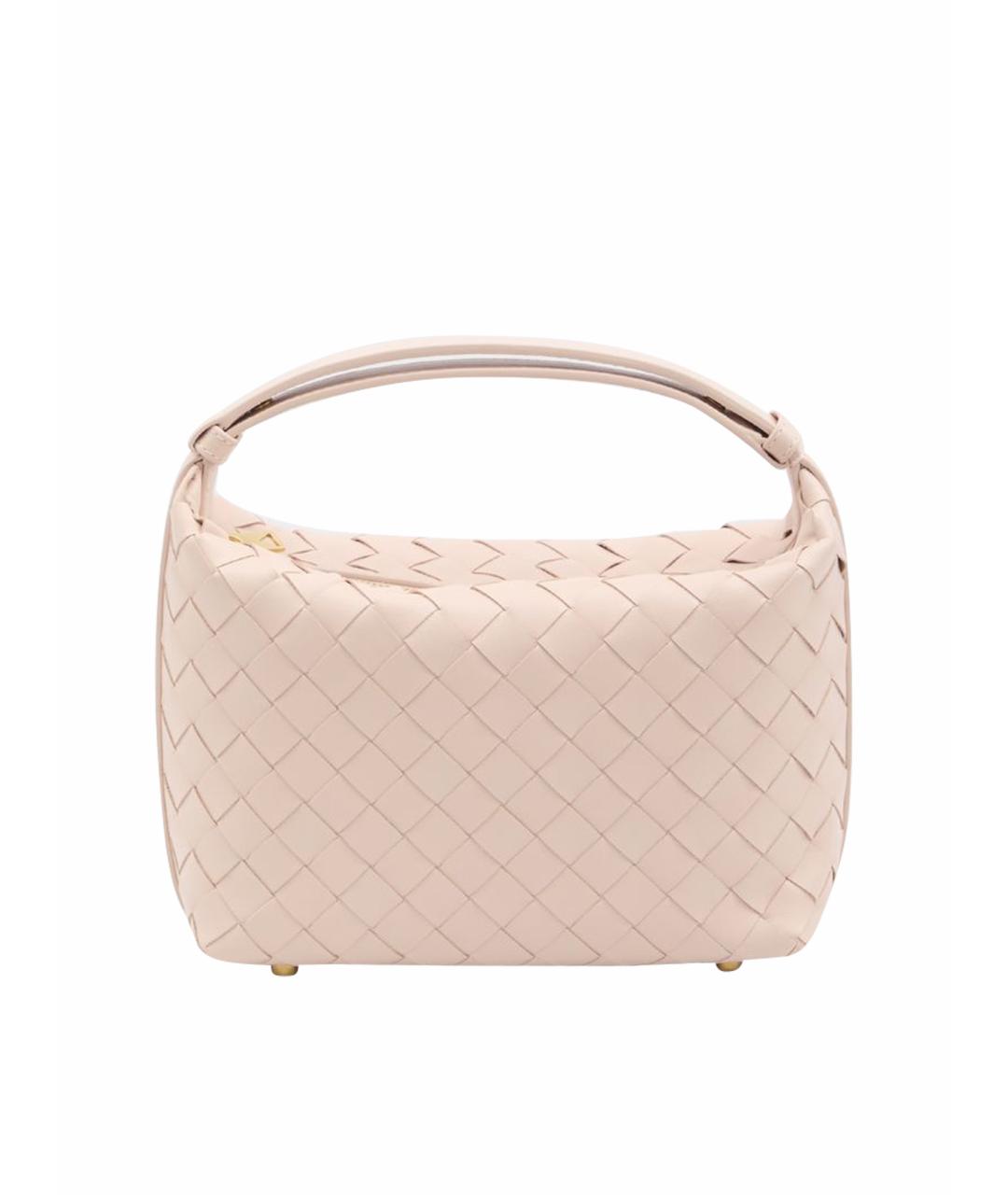 BOTTEGA VENETA Розовая кожаная сумка с короткими ручками, фото 1