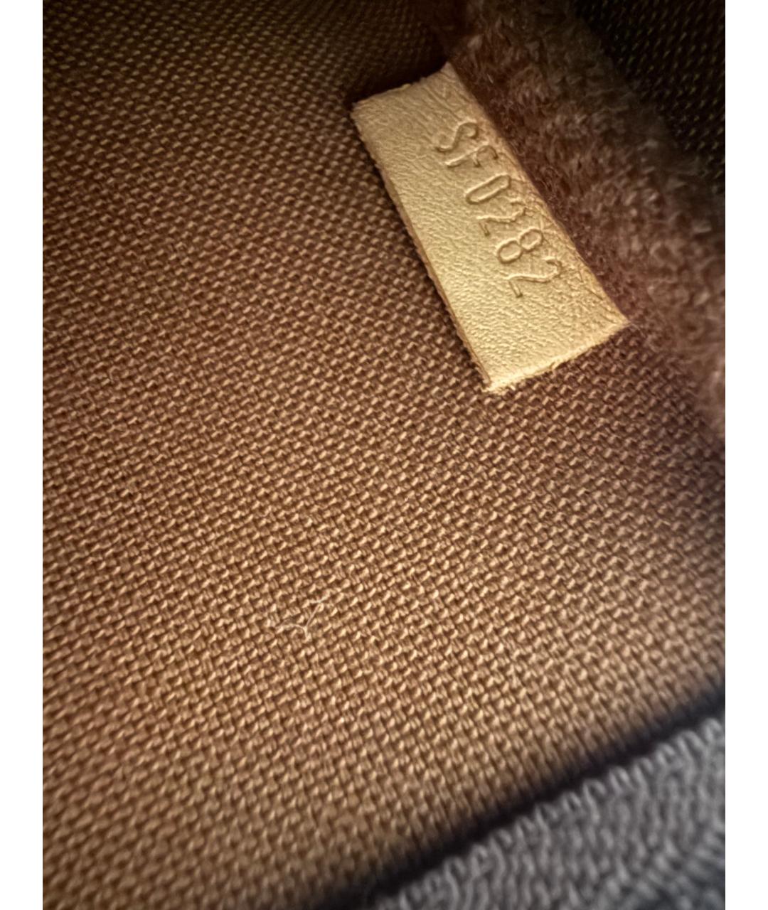 LOUIS VUITTON Коричневая сумка с короткими ручками, фото 4