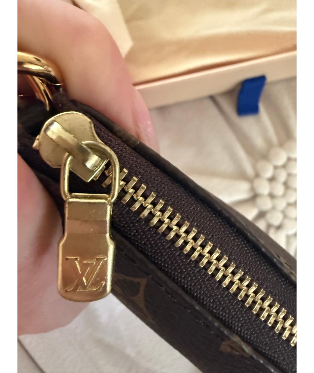 LOUIS VUITTON Коричневая сумка с короткими ручками, фото 8