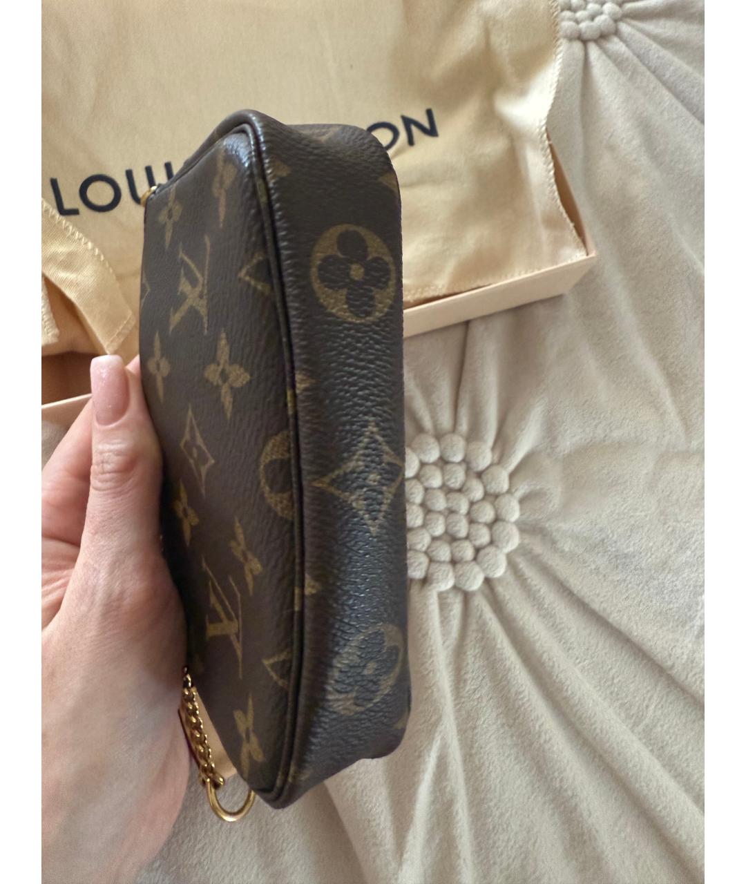 LOUIS VUITTON Коричневая сумка с короткими ручками, фото 2