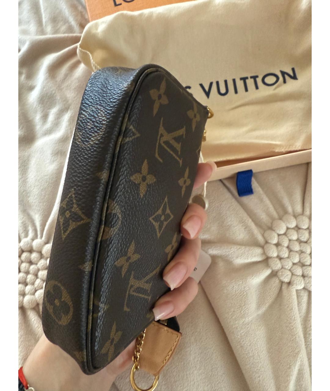 LOUIS VUITTON Коричневая сумка с короткими ручками, фото 6