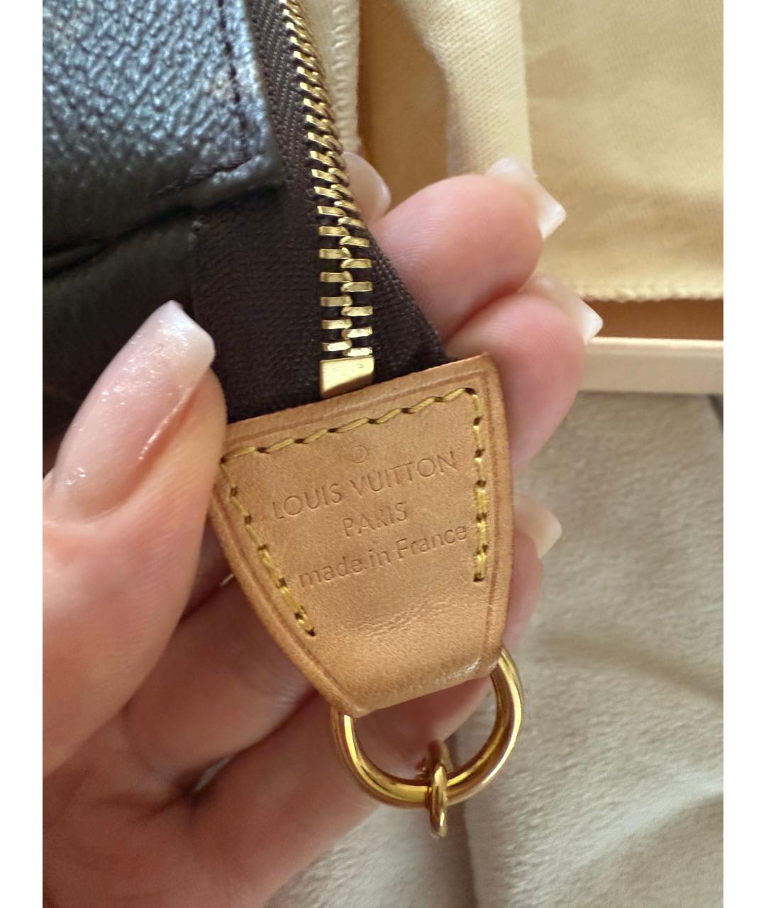 LOUIS VUITTON Коричневая сумка с короткими ручками, фото 5