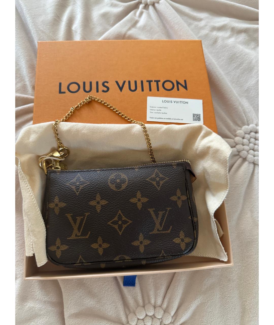 LOUIS VUITTON Коричневая сумка с короткими ручками, фото 9