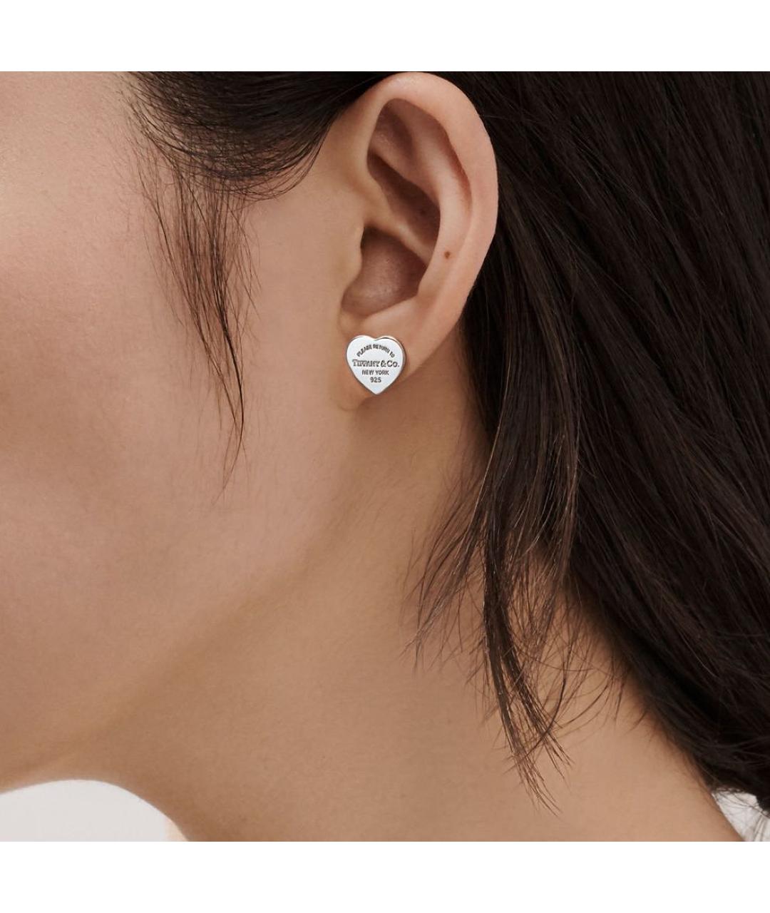 TIFFANY&CO Серебряные серебряные серьги, фото 4
