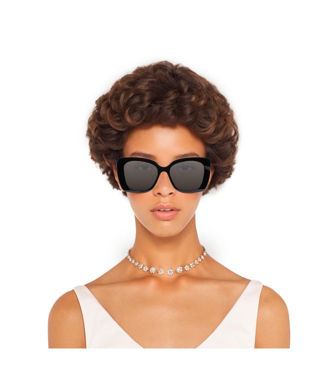 CHANEL Черные пластиковые солнцезащитные очки, фото 4